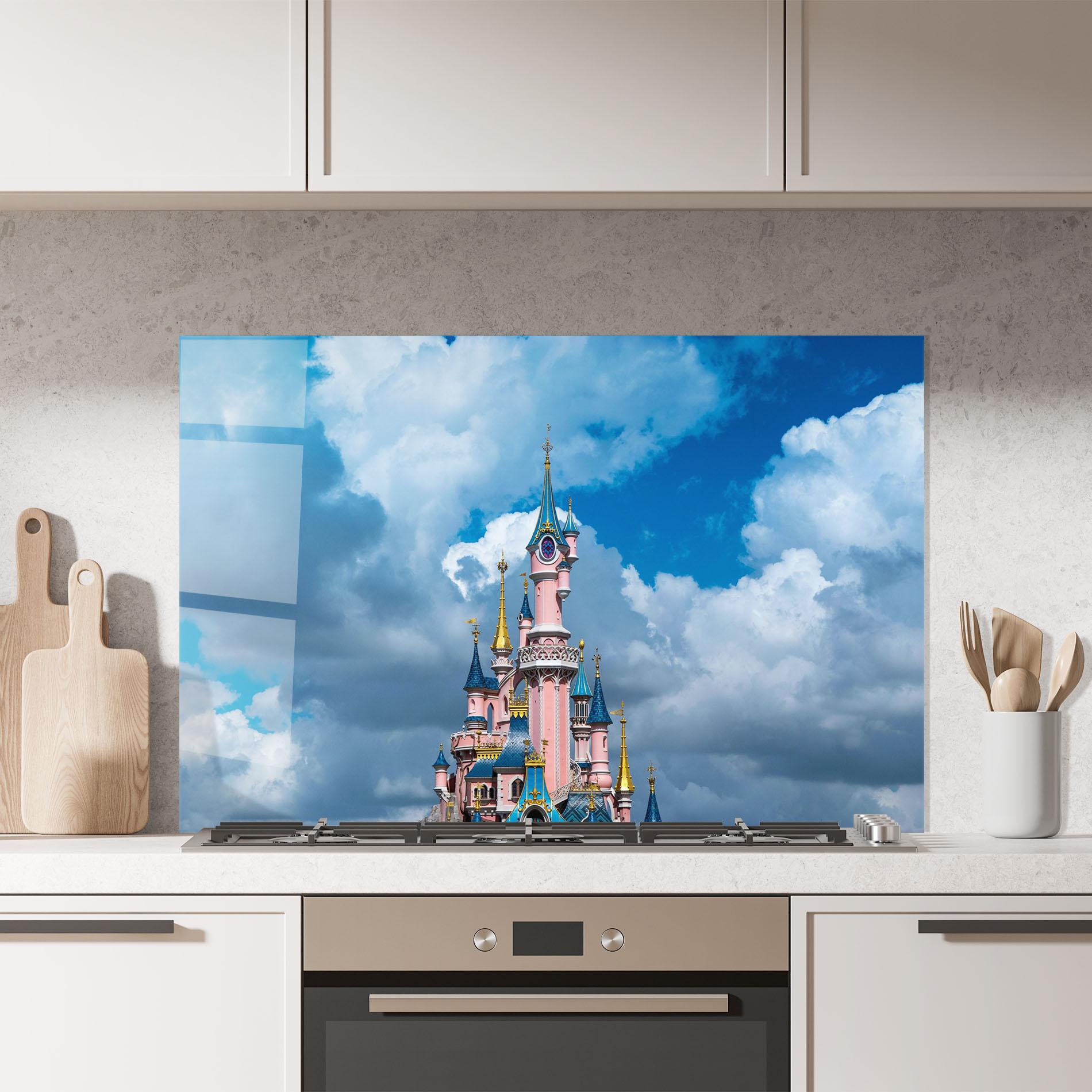 Panou Sticla Bucatarie Paris Castle mockup 7