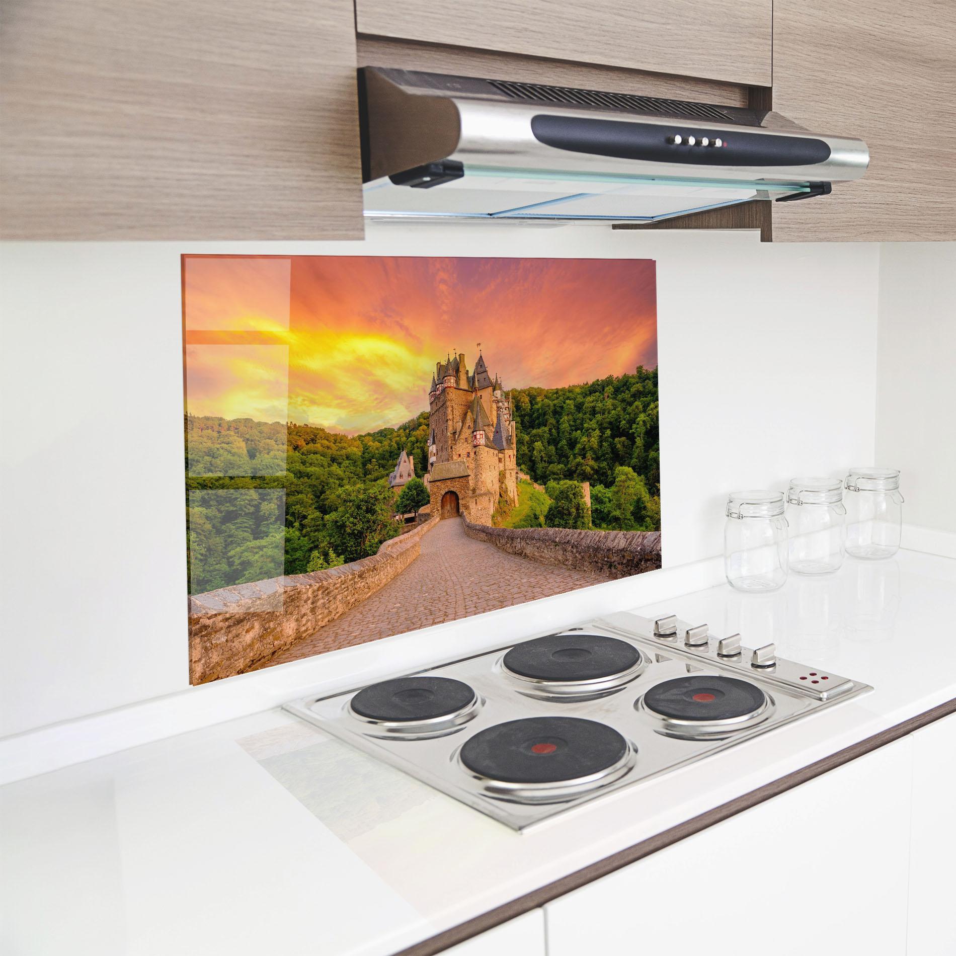 Panou Sticla Bucatarie Burg Eltz Castle mockup 8