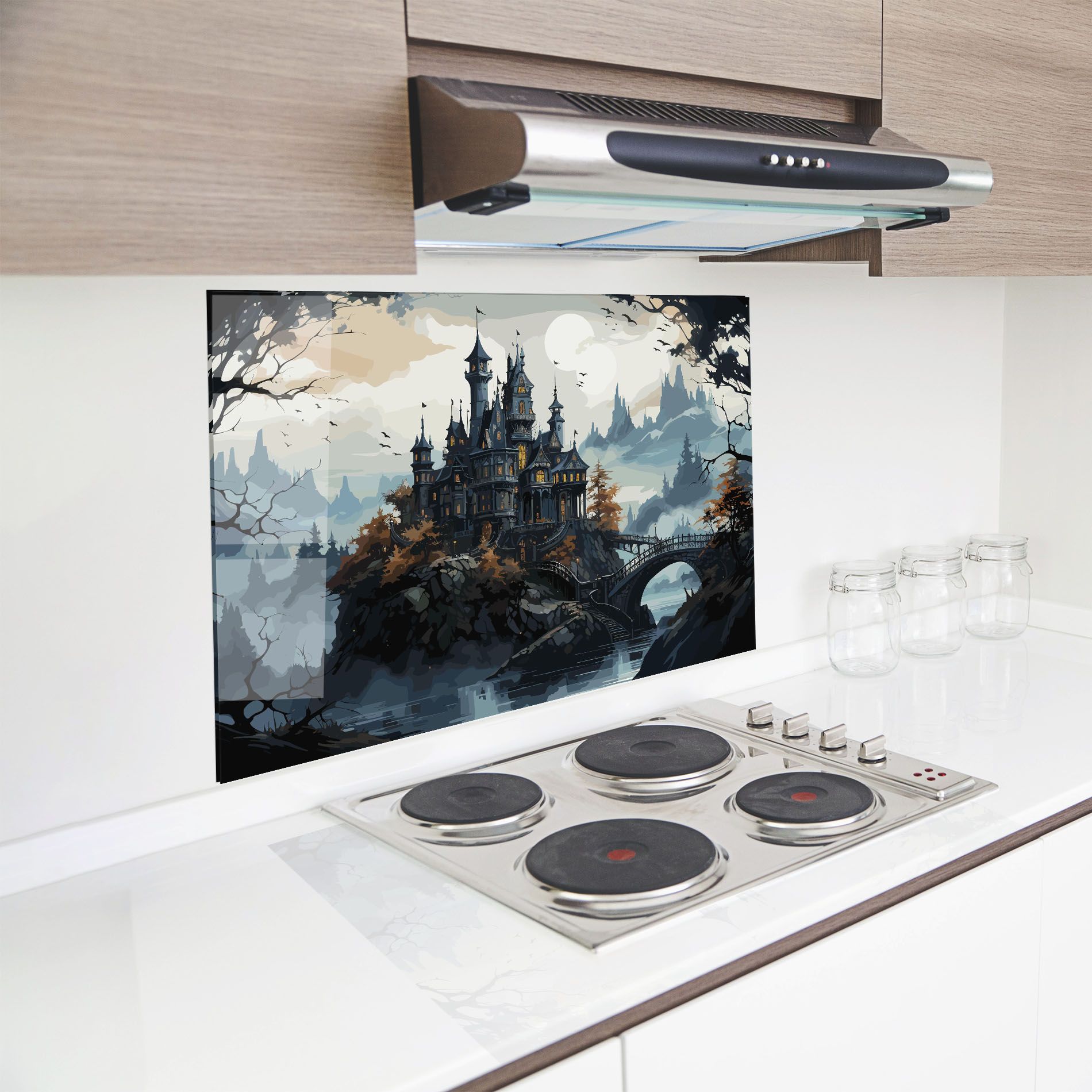 Grey Big Castle mockup 8