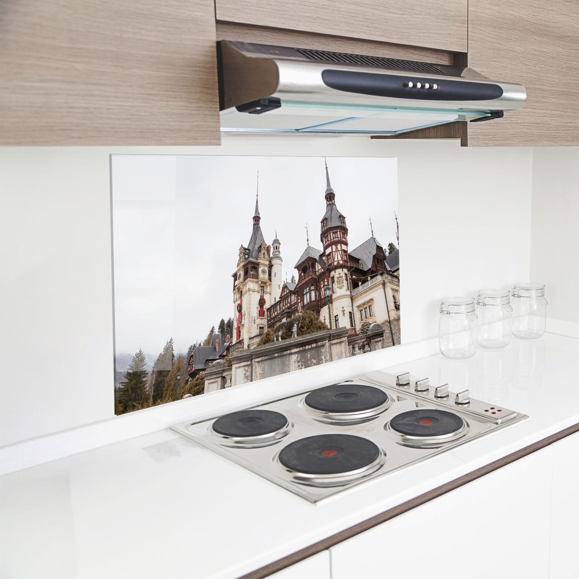 Panou Sticla Bucatarie Medieval Castle Sinaia mockup 8