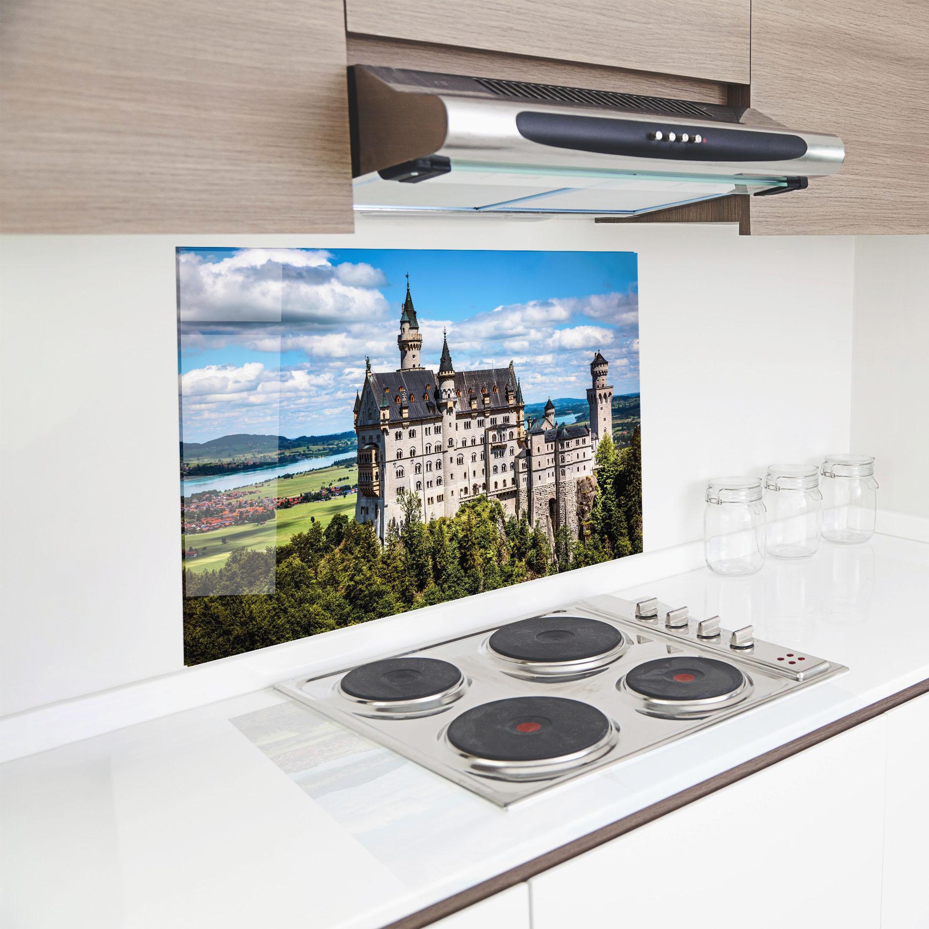 Panou Sticla Bucatarie Neuschwanstein Germany mockup 8