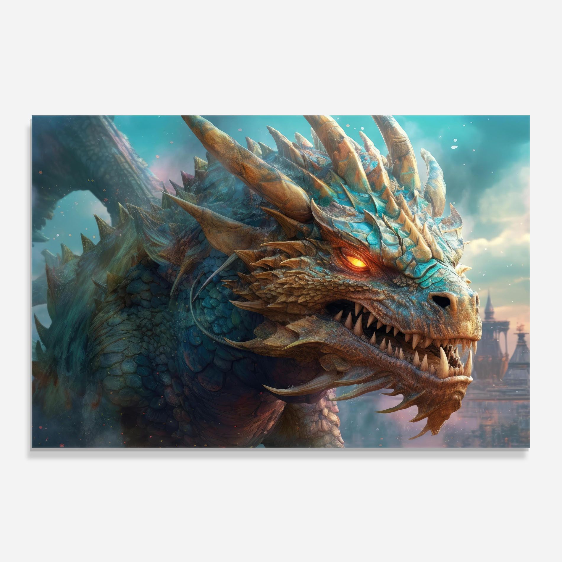 Pretty Blue Dragon mockup 0