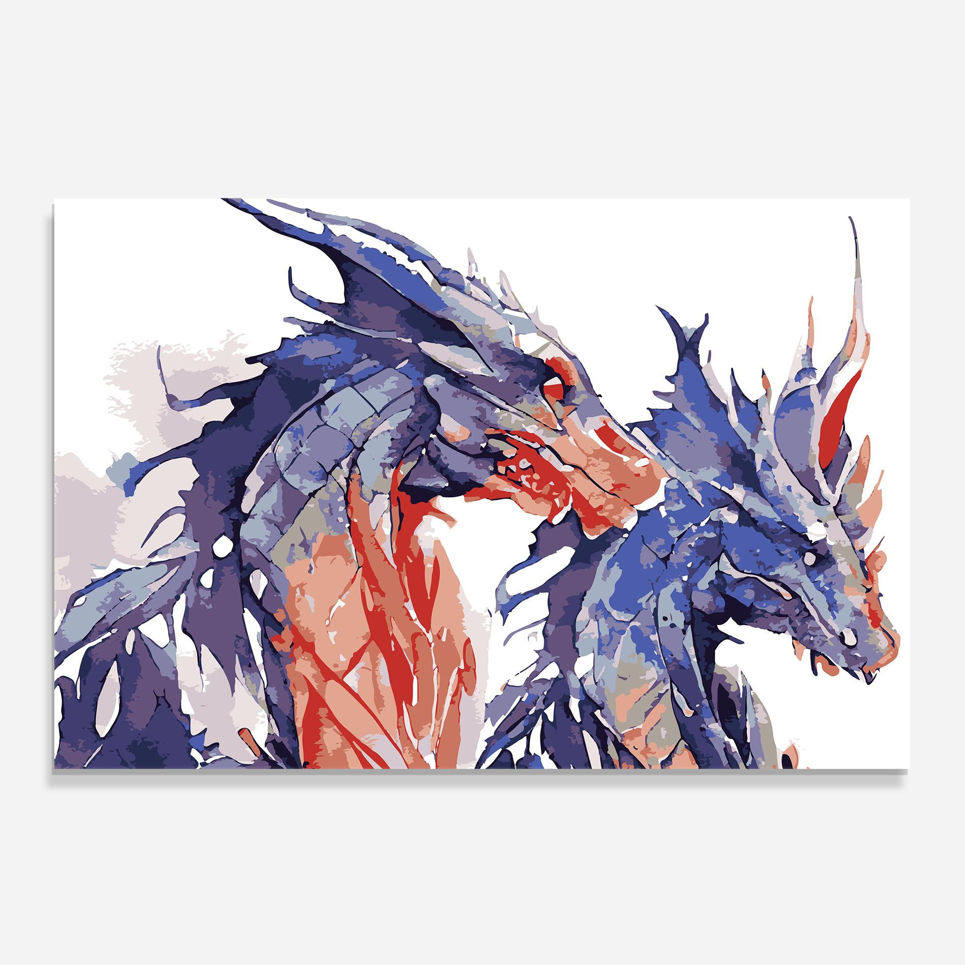 Purple Orange Dragon mockup 0