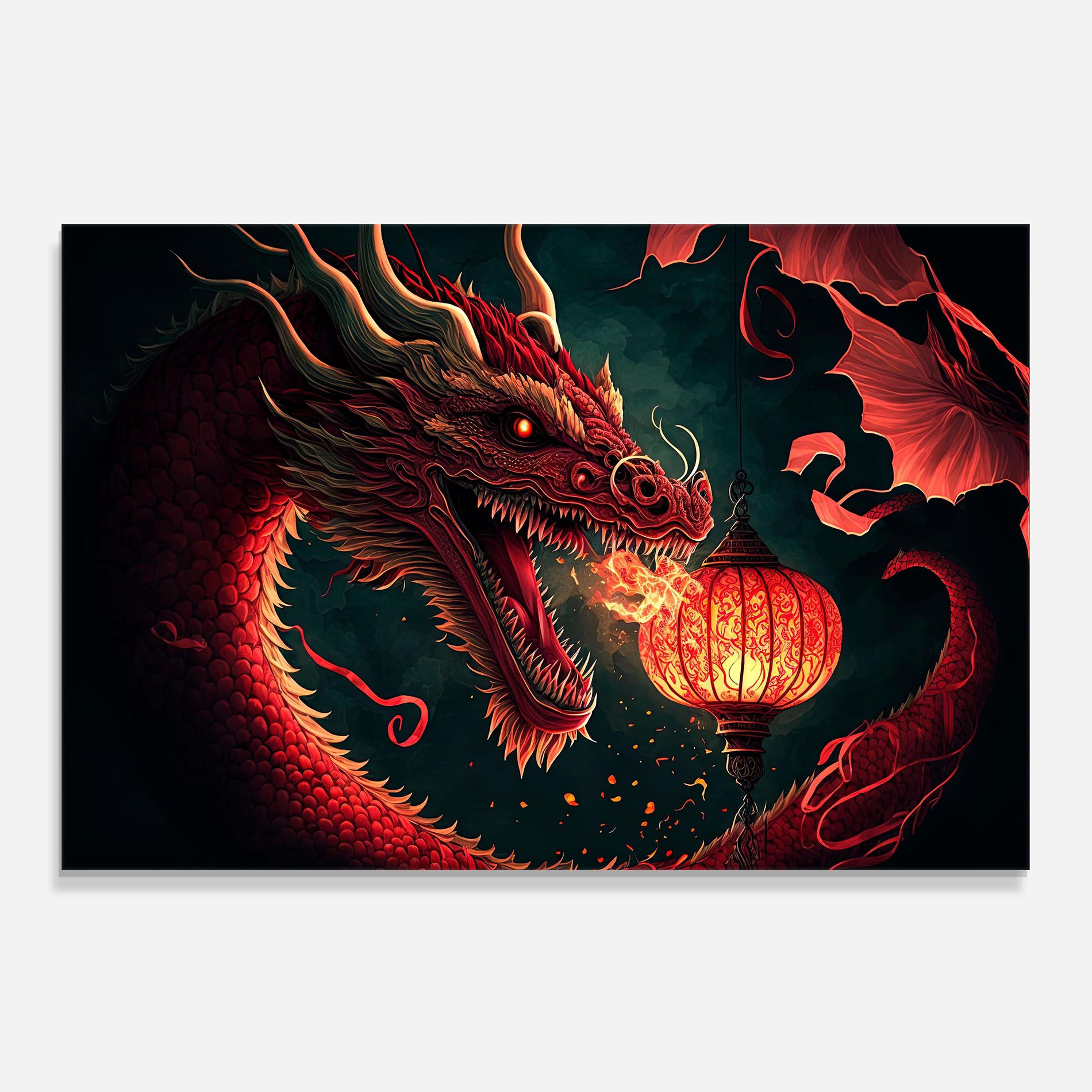 Red Fire Dragon mockup 0