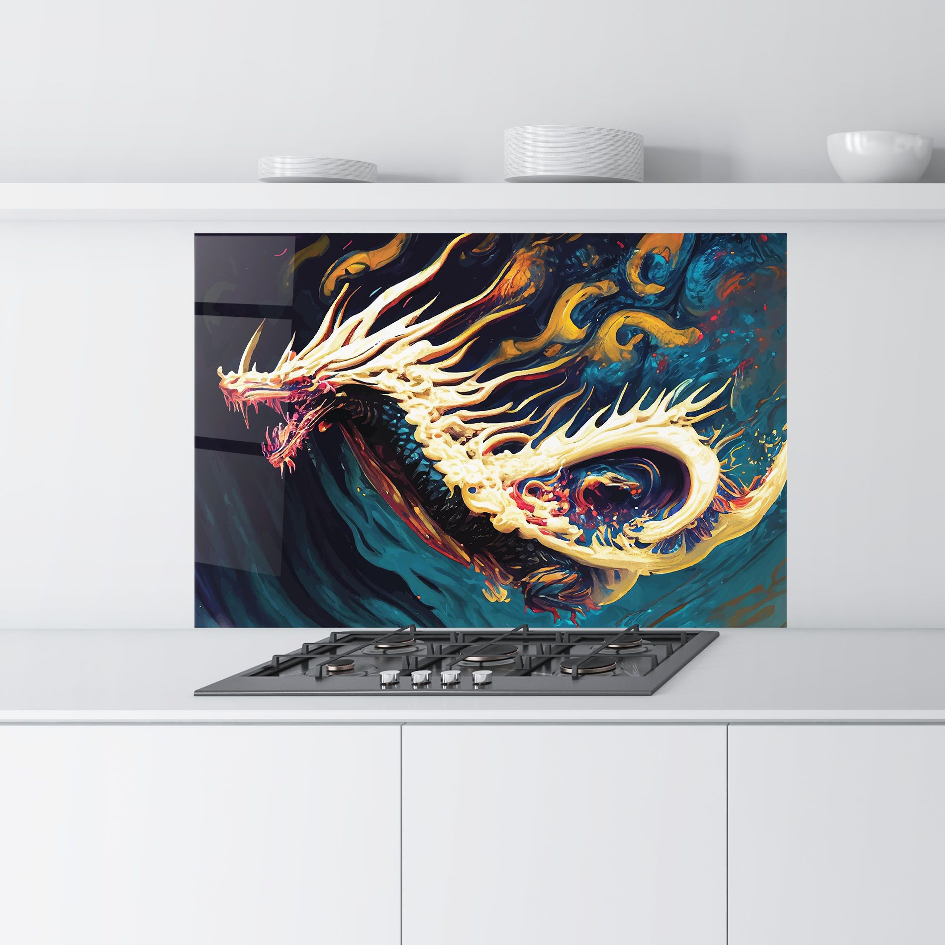 Flying Acrylic Dragon mockup 9