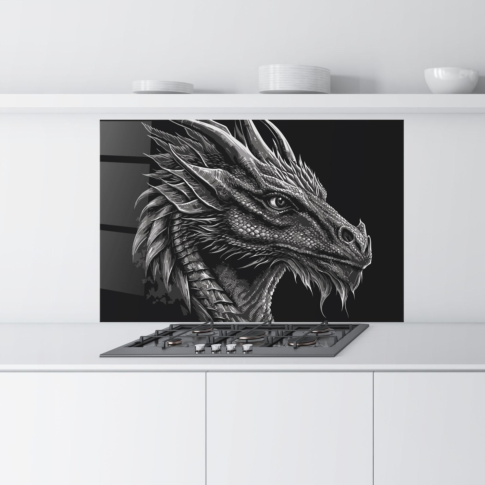 Panou Sticla Bucatarie Grey Dragon mockup 9