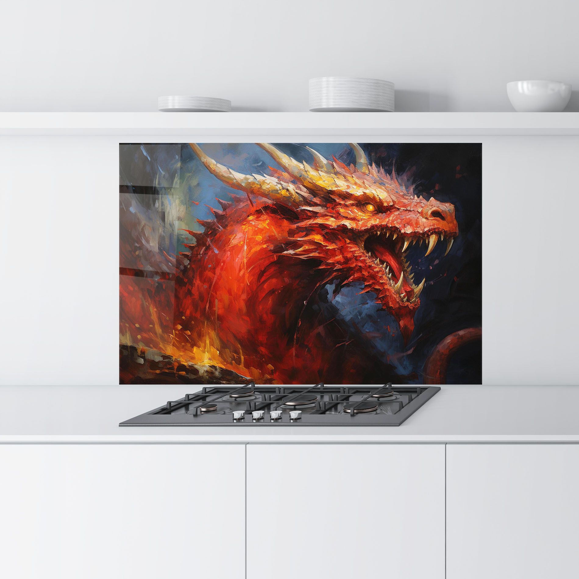 Red Dragon Painting mockup 9