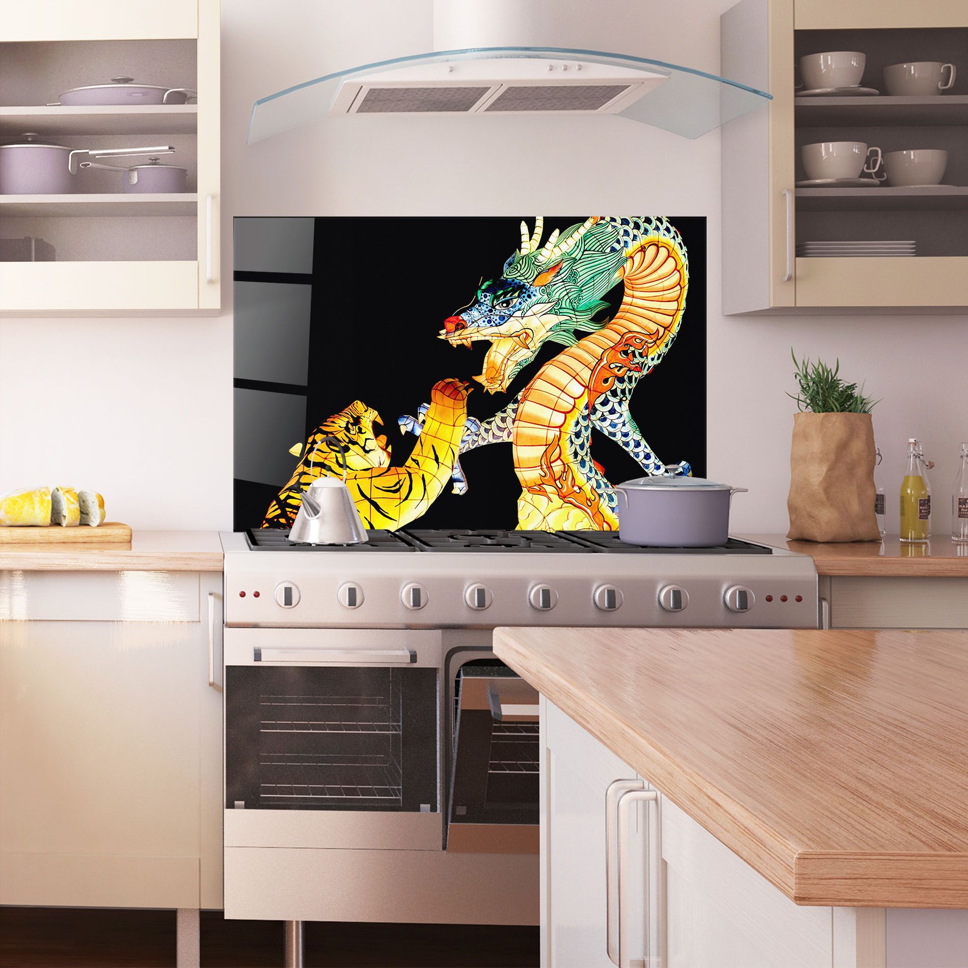 Chinese Dragon And Tiger mockup 1