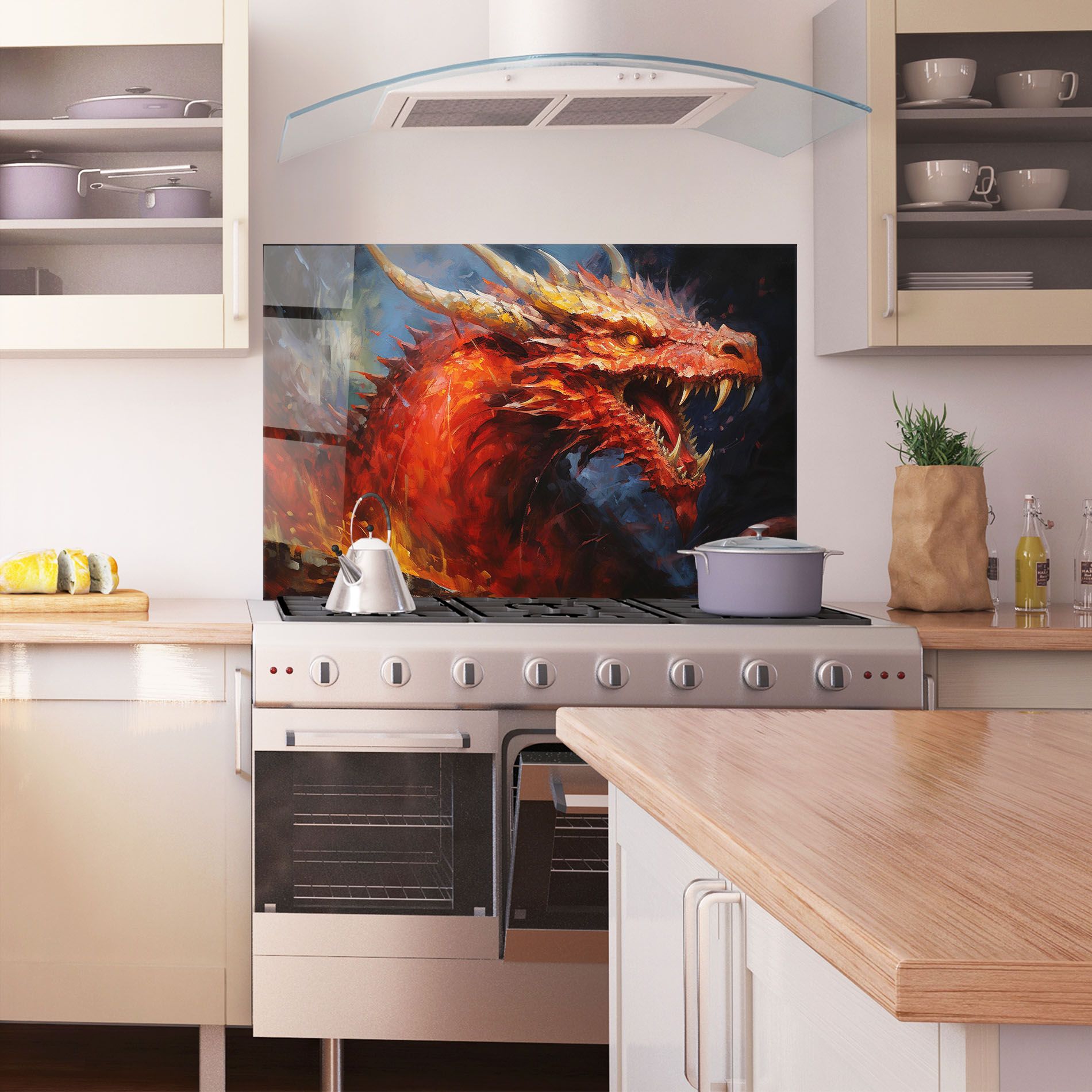 Red Dragon Painting mockup 1