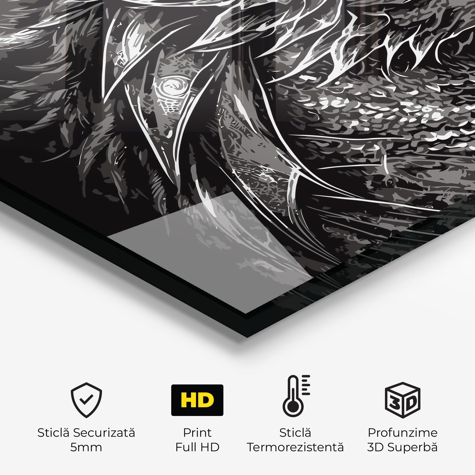 Grey White Dragon mockup 2