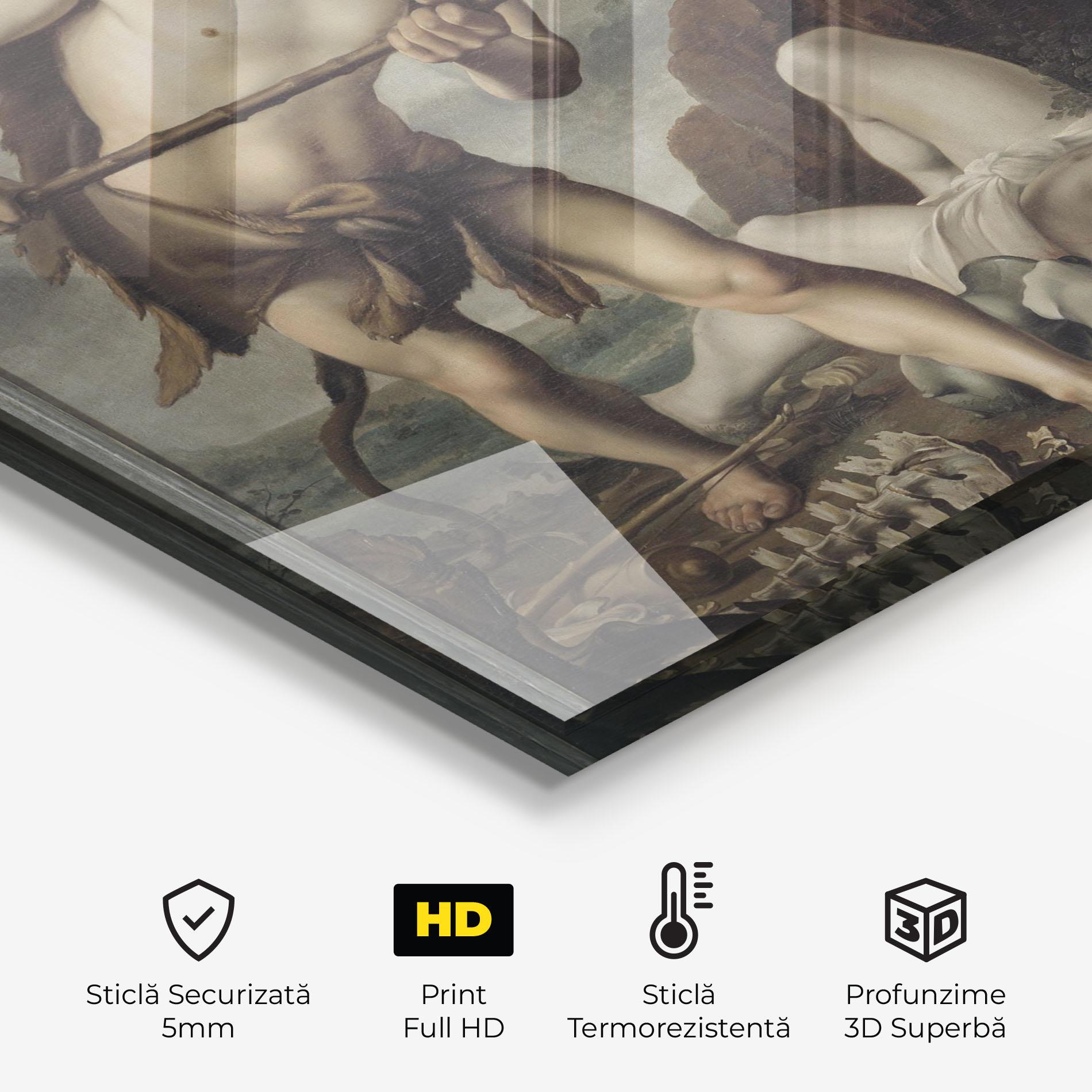 Panou Sticla Bucatarie Hunting Dragons mockup 2