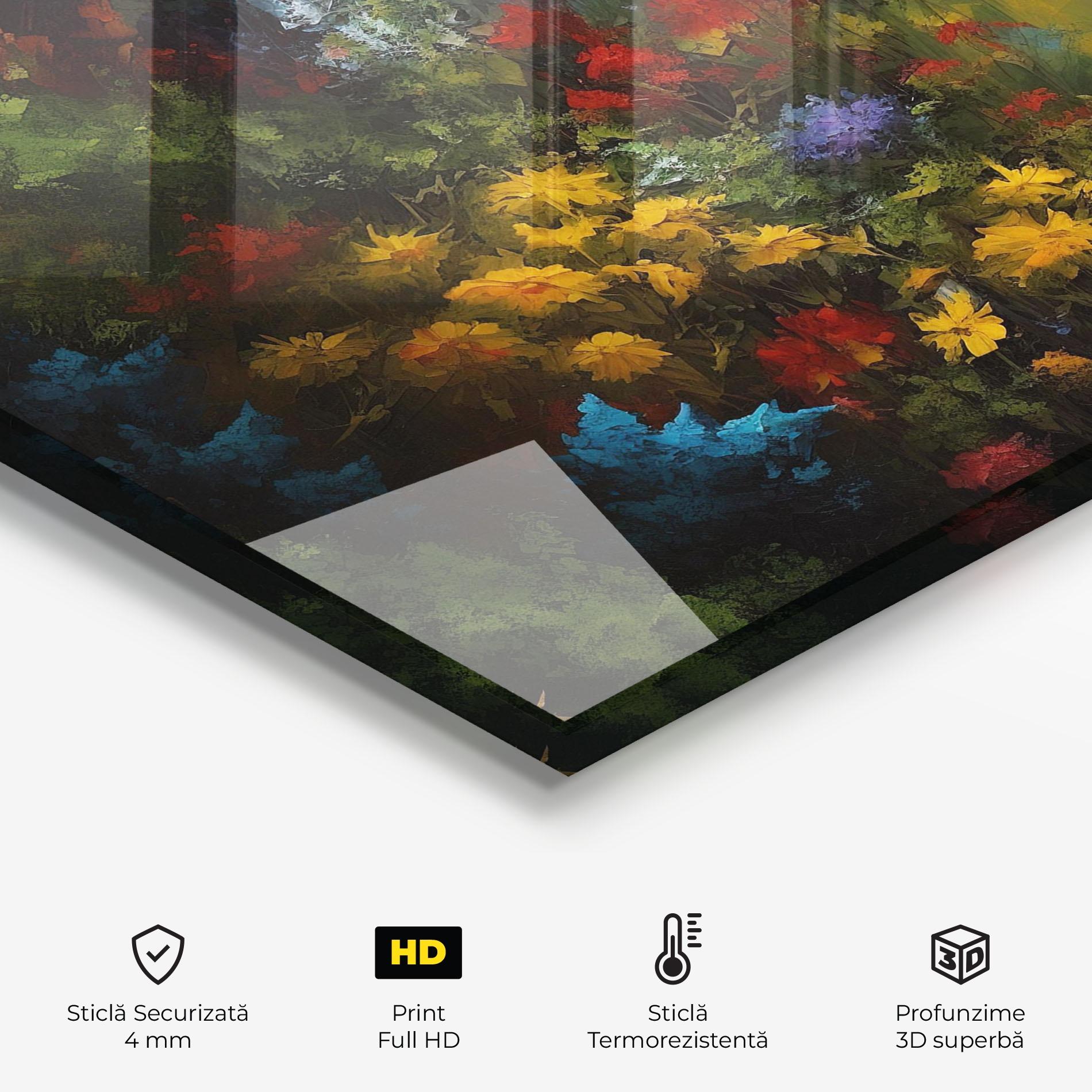 Panou Sticla Bucatarie Dragon In Nature mockup 2