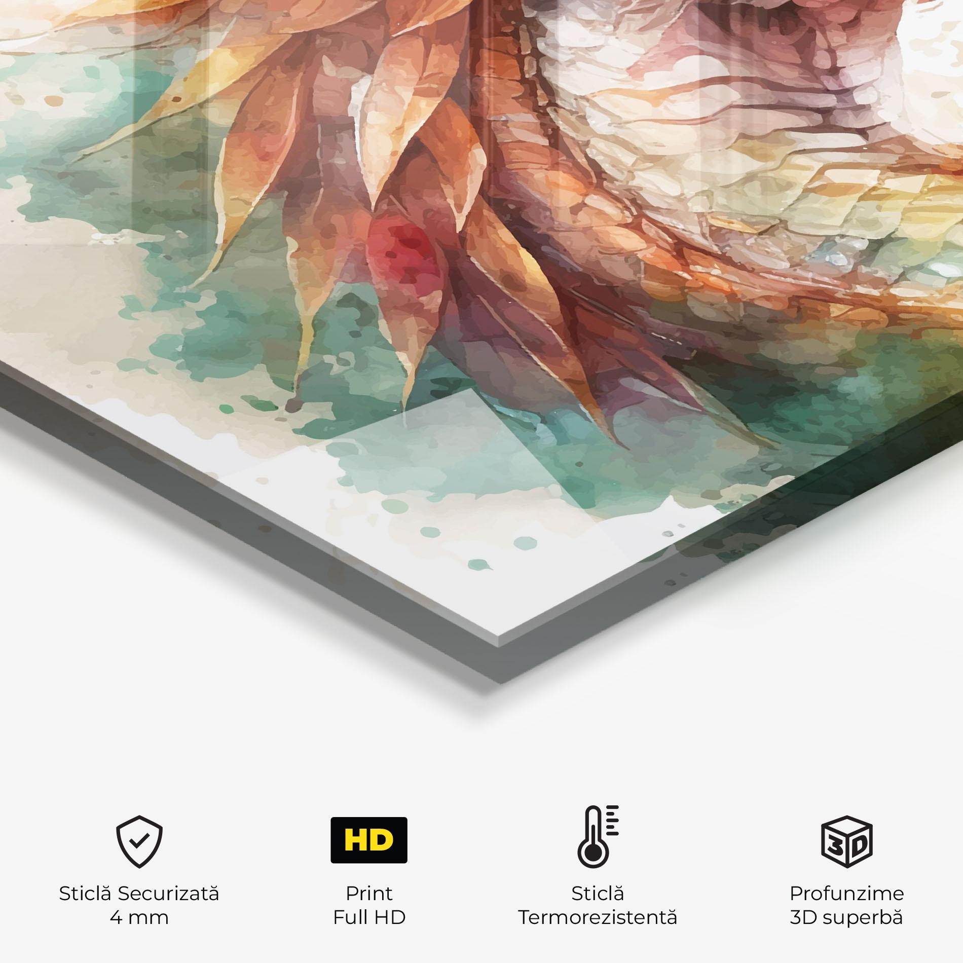 Panou Sticla Bucatarie Earth Dragon mockup 2