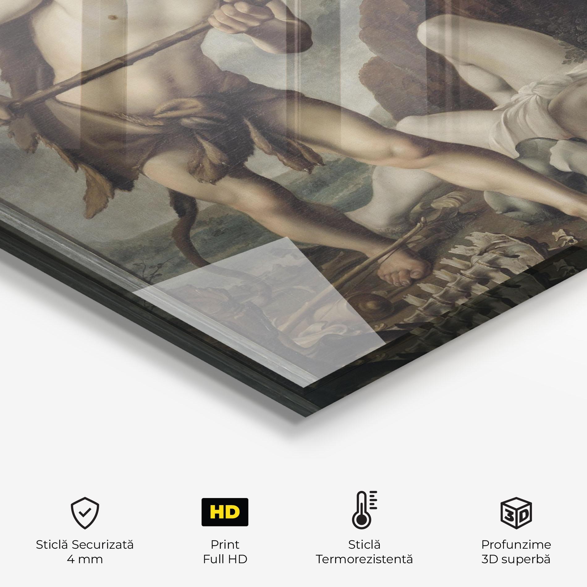 Panou Sticla Bucatarie Hunting Dragons mockup 2