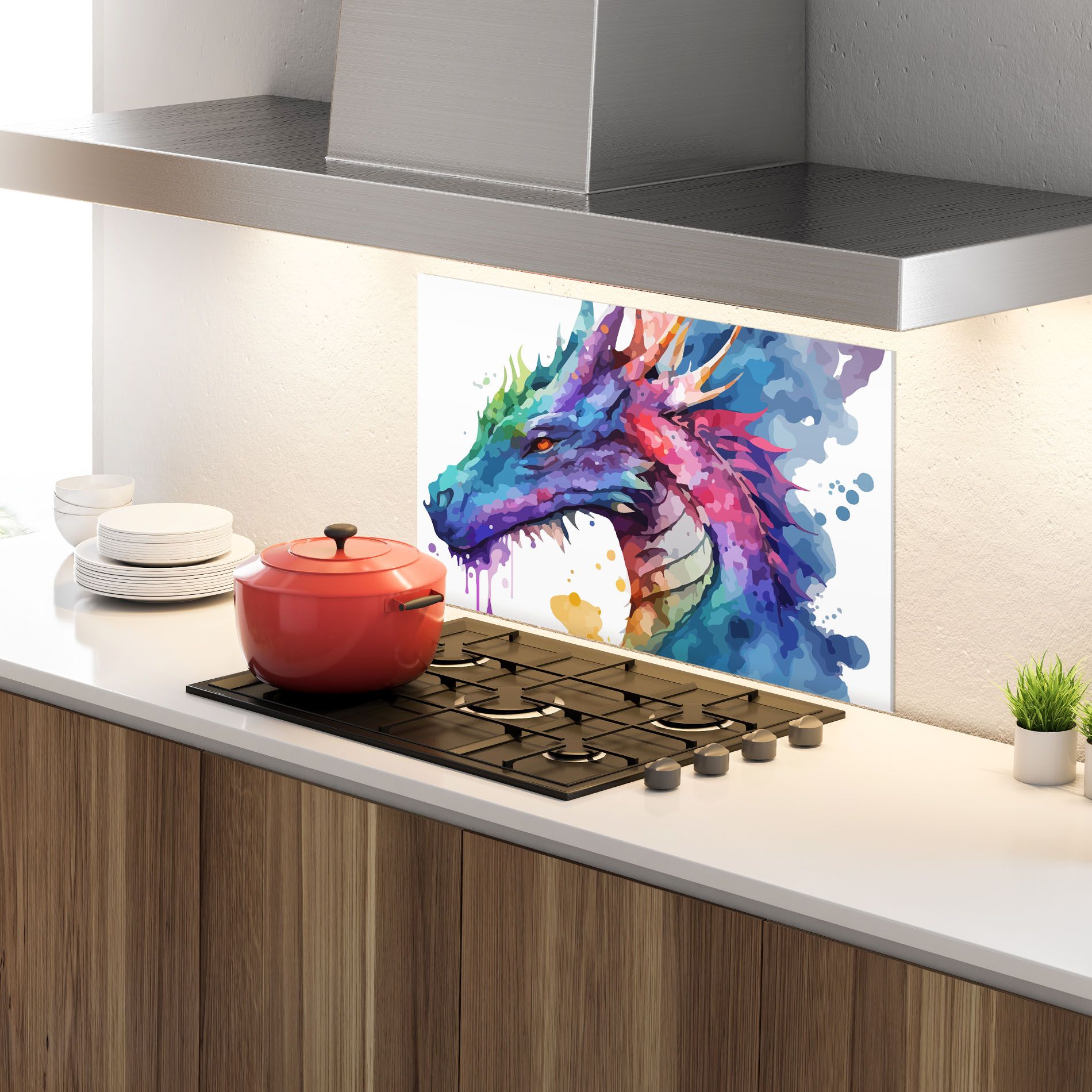Colourful Dragon mockup 4