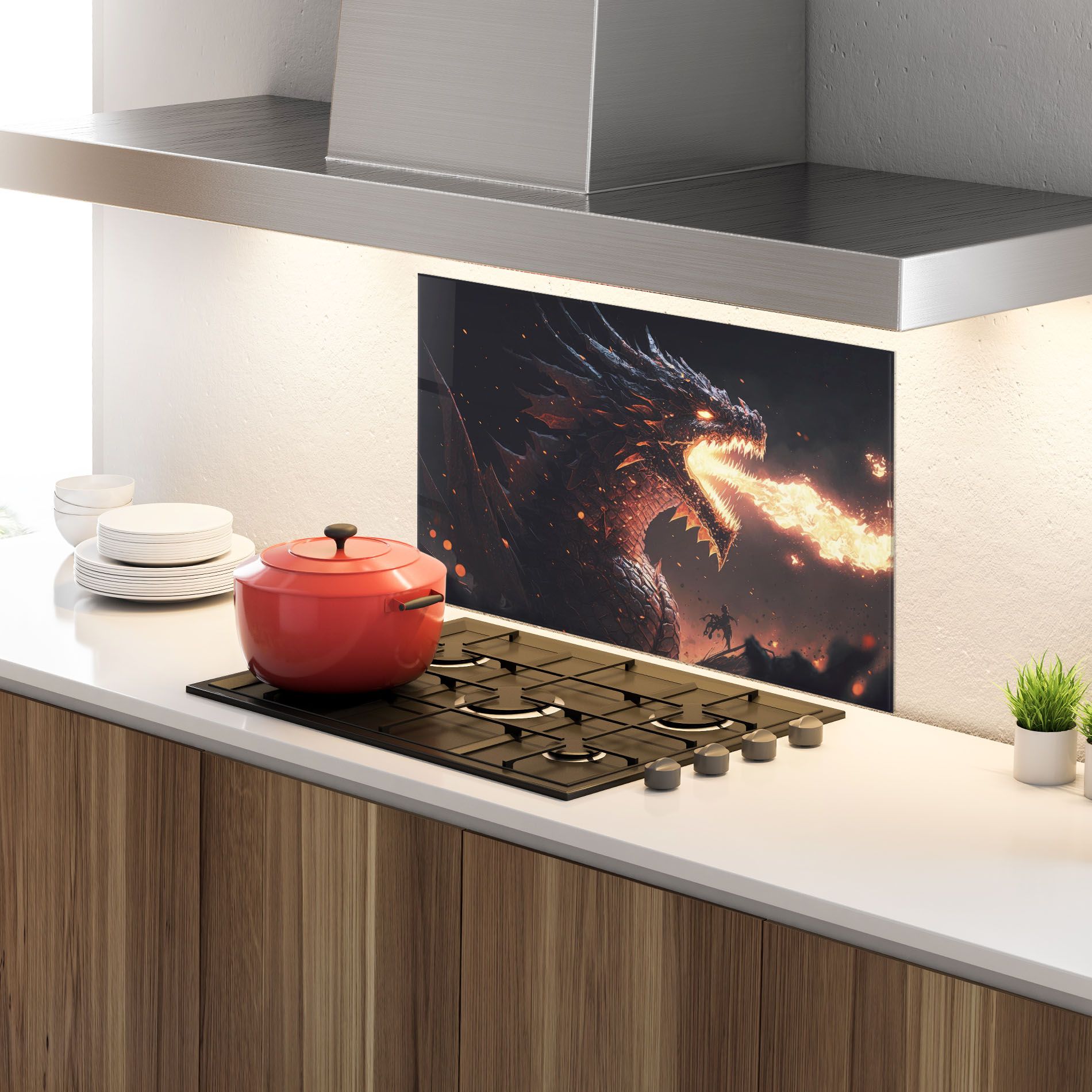 Fire Explosion Dragon mockup 4