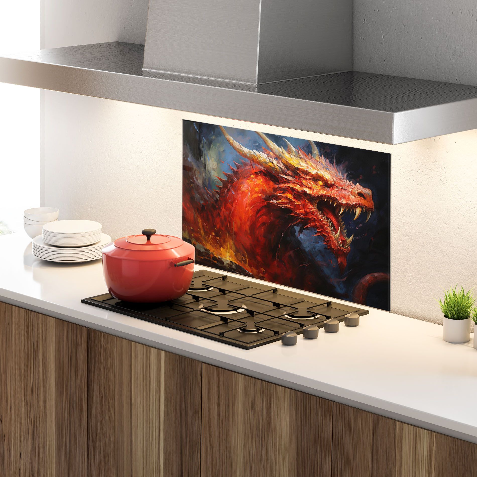 Red Dragon Painting mockup 4