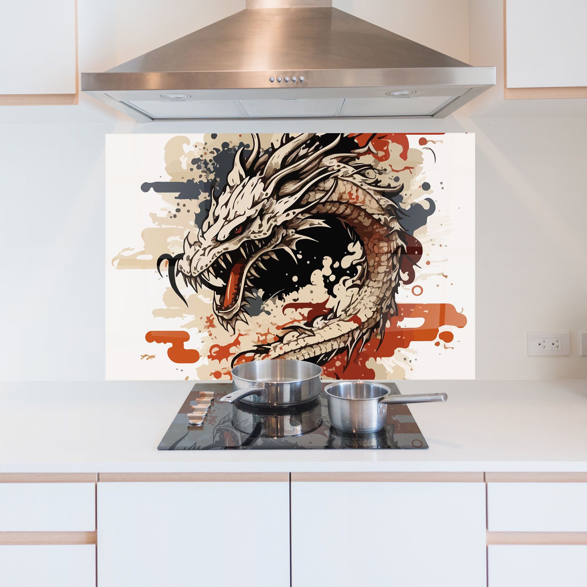 Cream Dragon Art mockup 5
