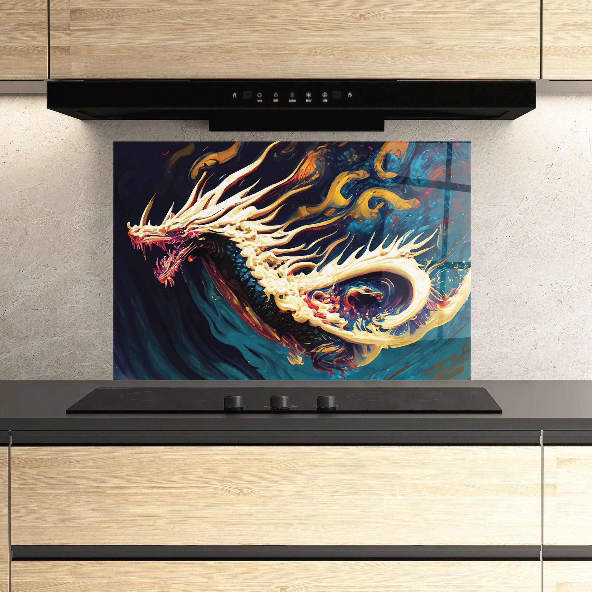 Flying Acrylic Dragon mockup 3