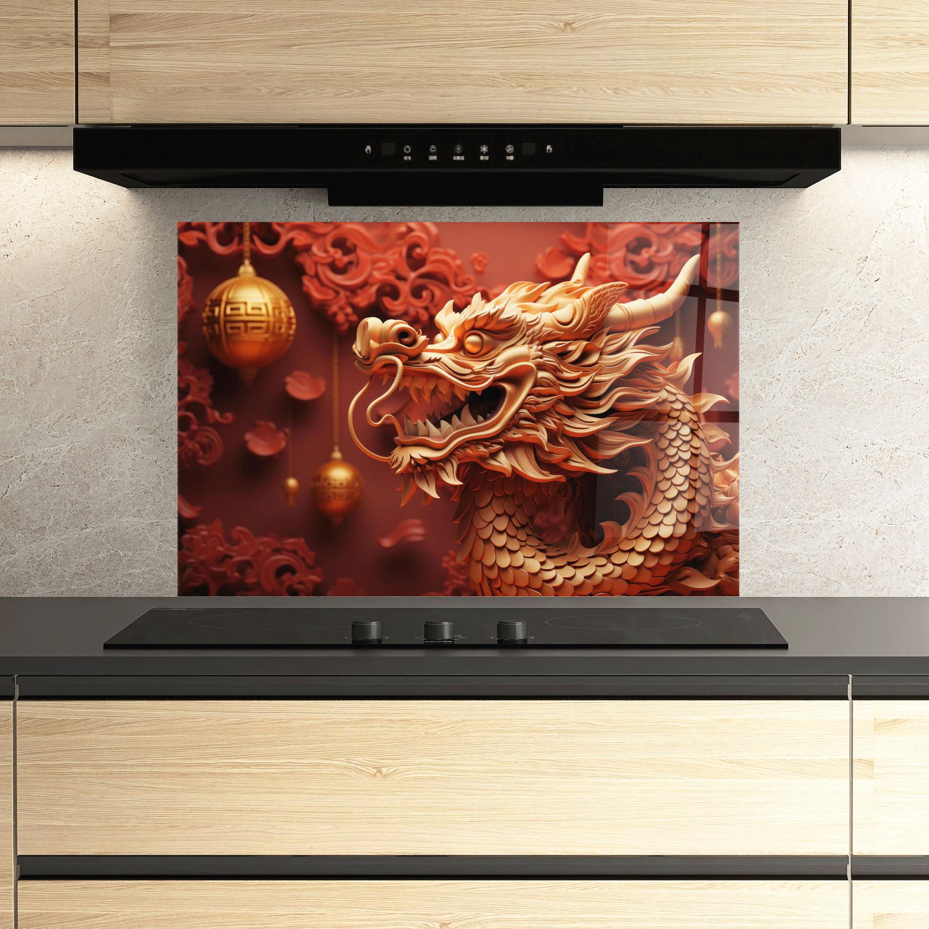 Panou Sticla Bucatarie Red Chinese mockup 3