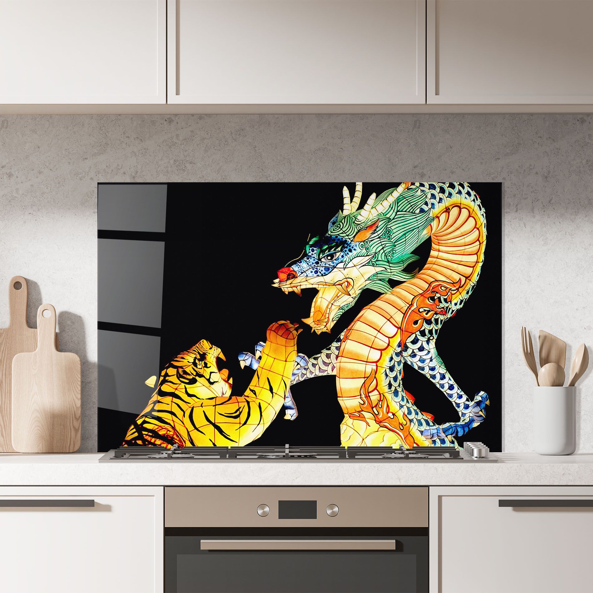 Chinese Dragon And Tiger mockup 7