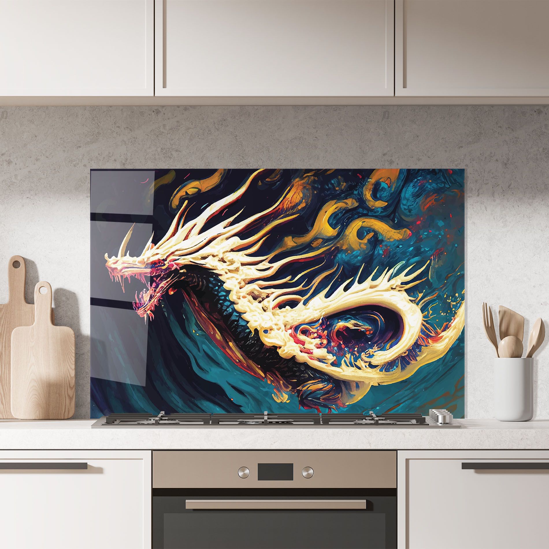 Flying Acrylic Dragon mockup 7