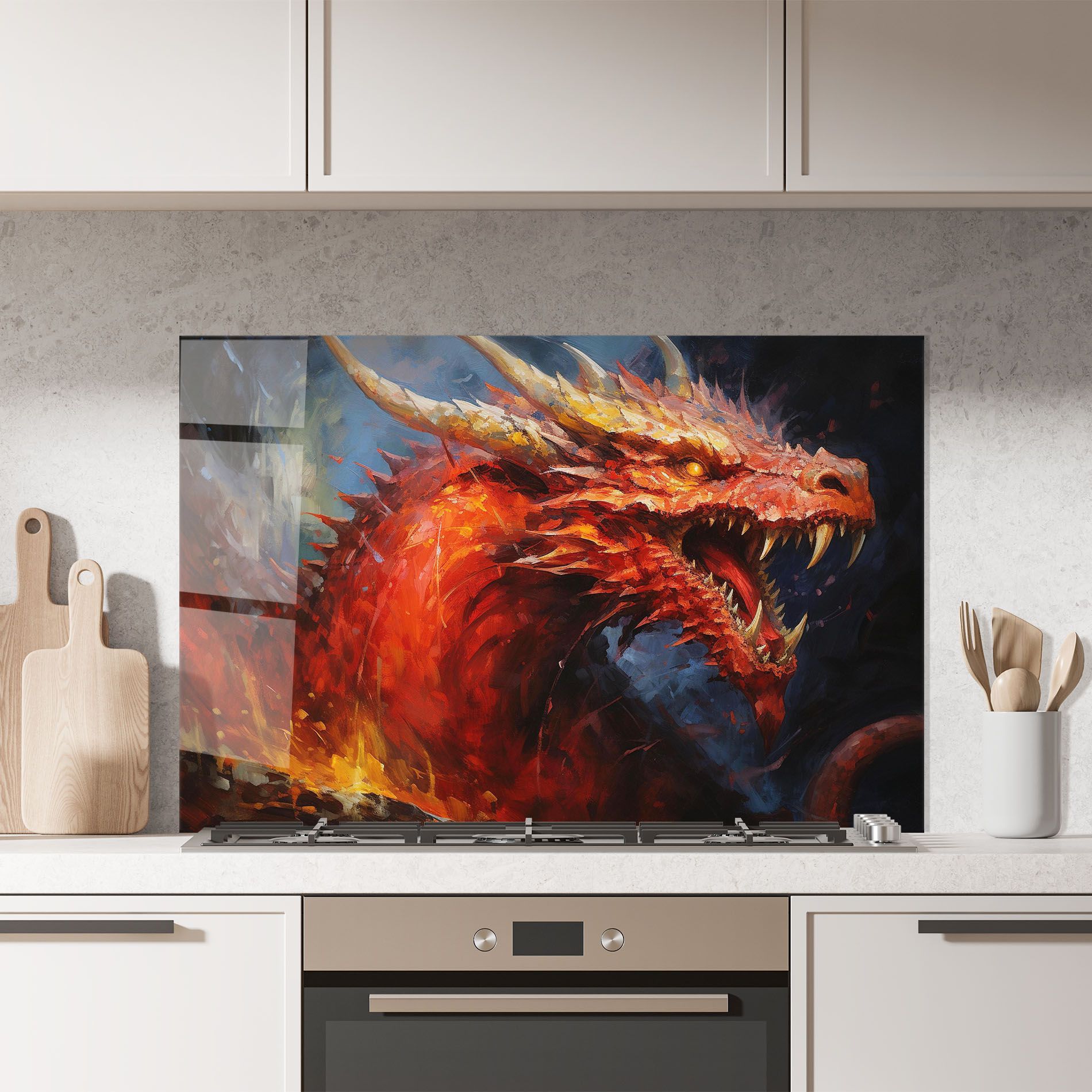 Red Dragon Painting mockup 7