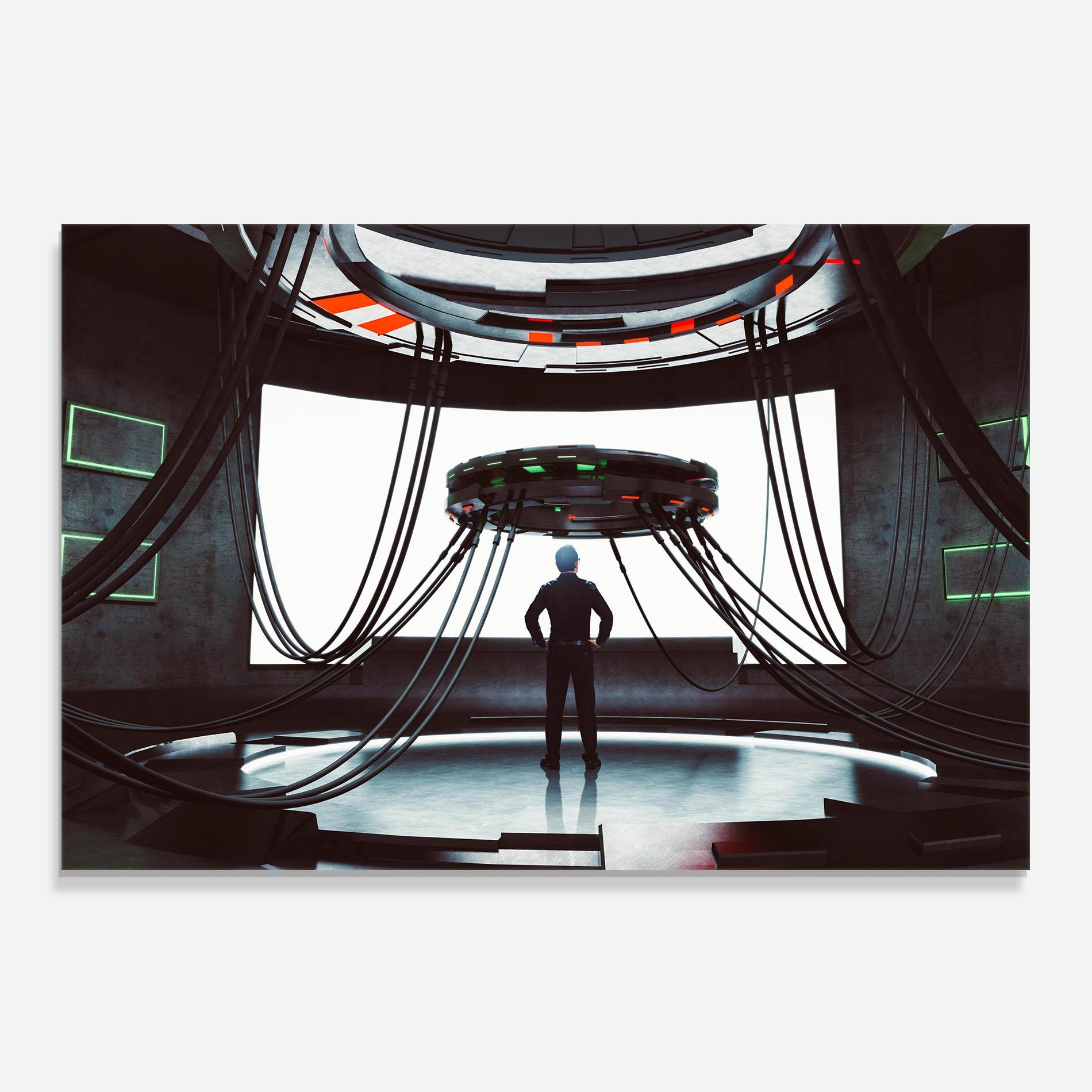 Panou Sticla Bucatarie Cyber Chronicle mockup 0