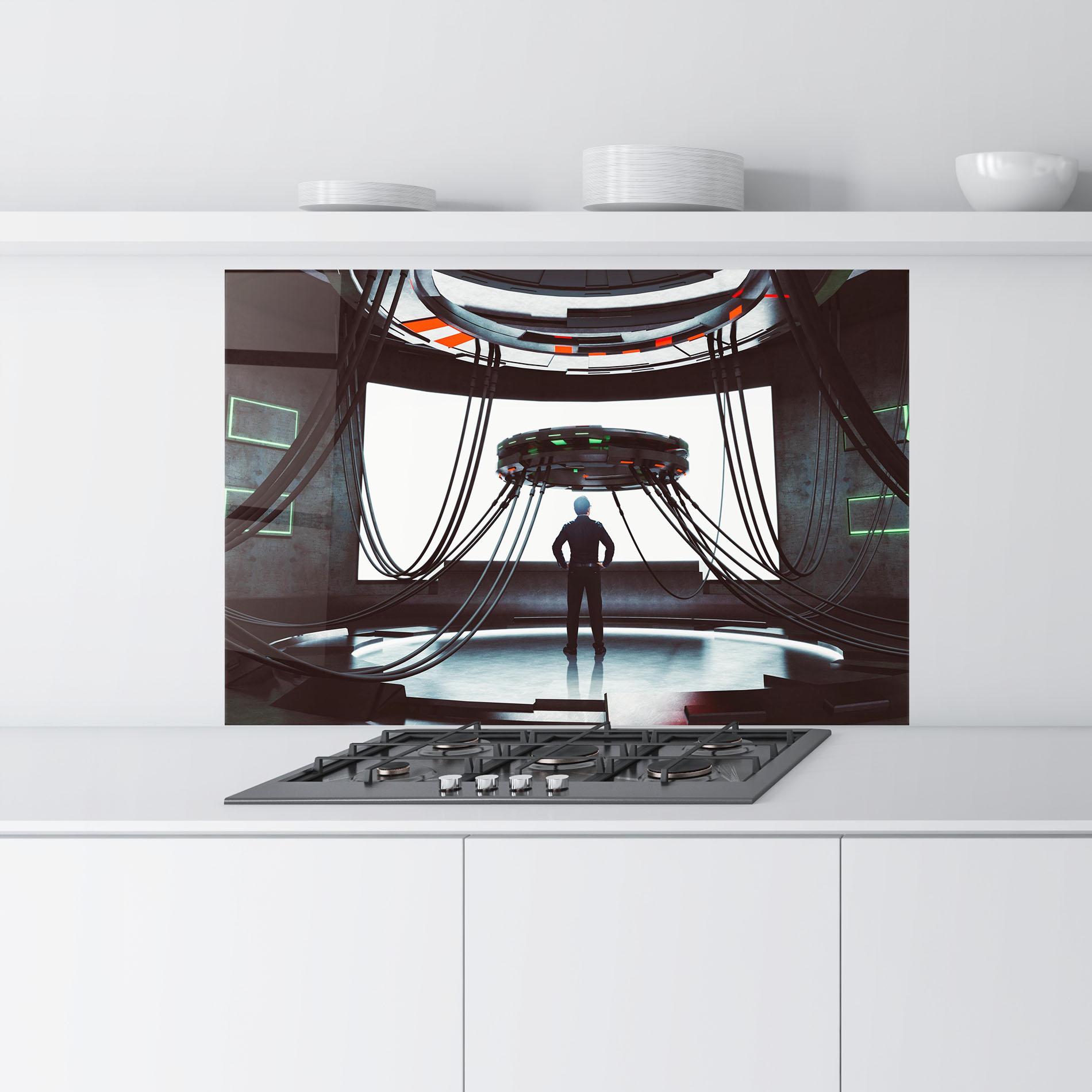 Panou Sticla Bucatarie Cyber Chronicle mockup 9