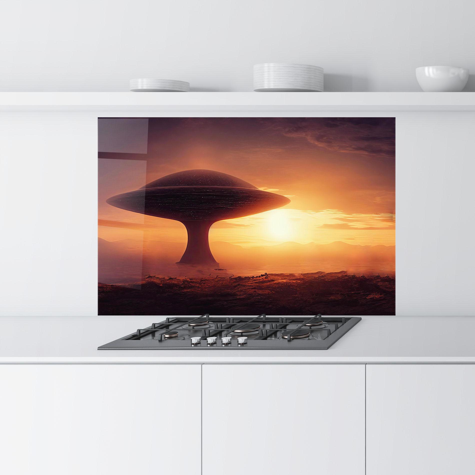 Panou Sticla Bucatarie Fantasy Science Fiction mockup 9