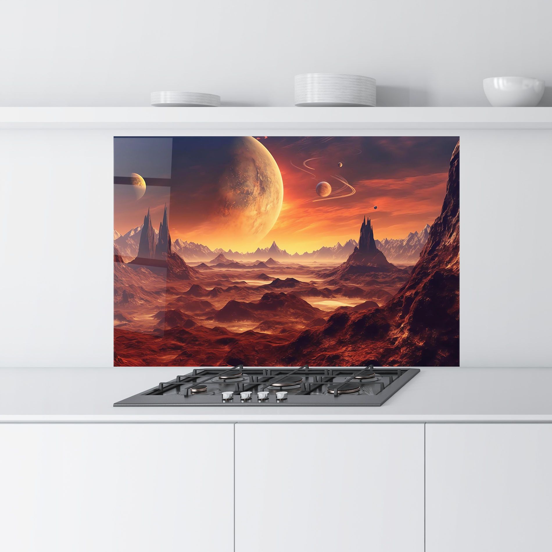 Fiery Orange Sunset mockup 9