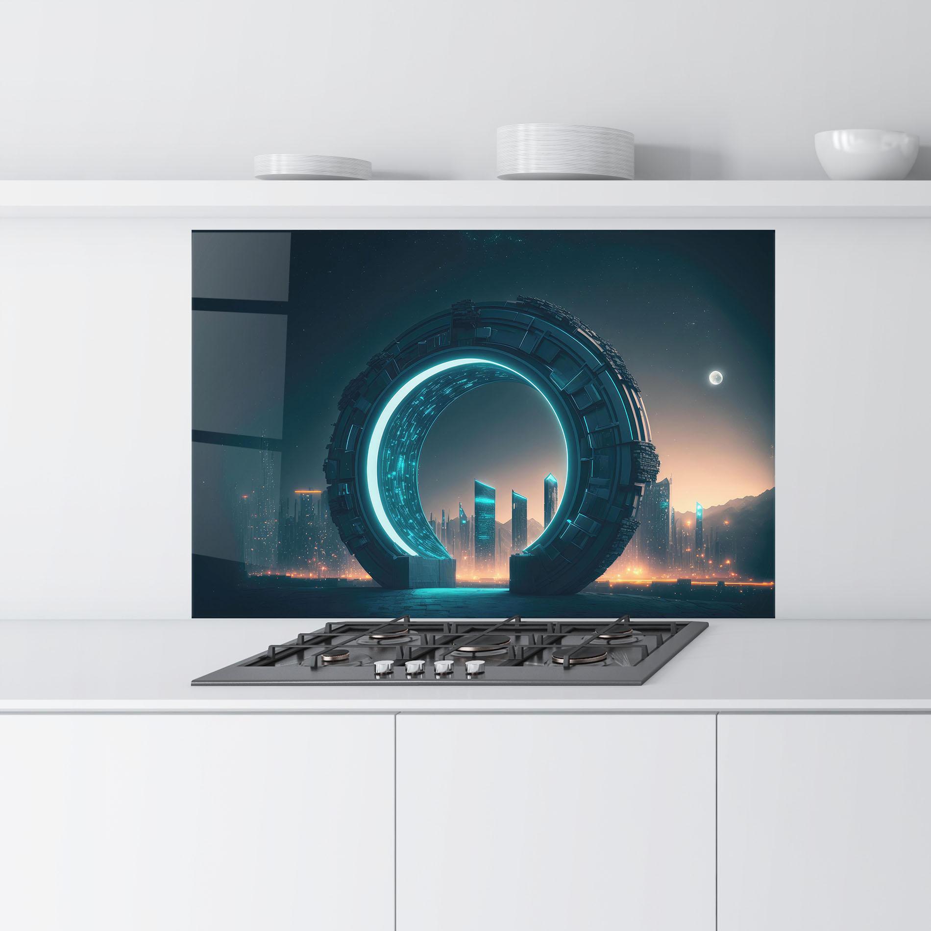 Panou Sticla Bucatarie Future Portal mockup 9