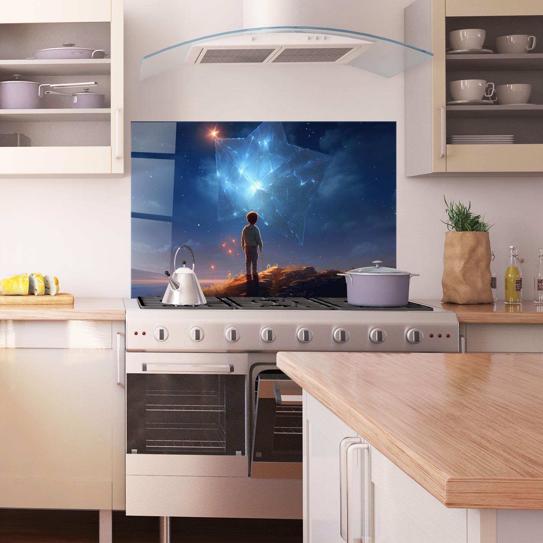 Panou Sticla Bucatarie Blue Star Floating mockup 1