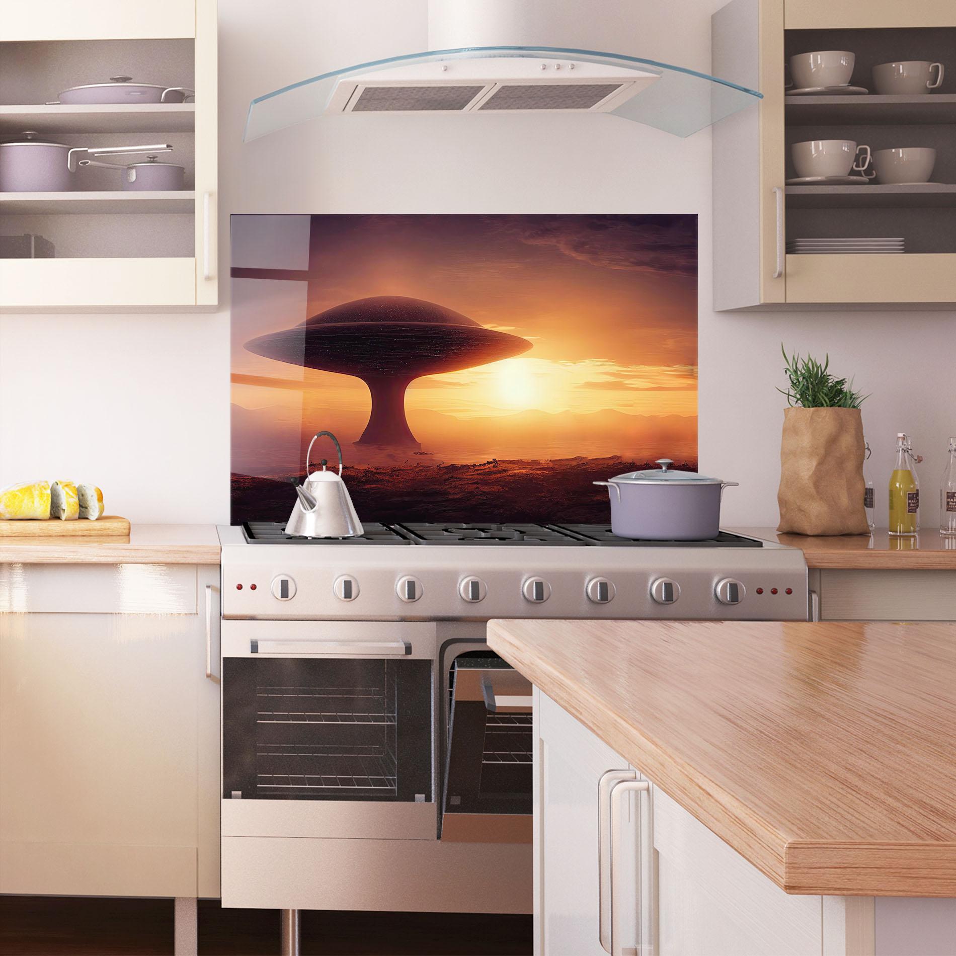 Panou Sticla Bucatarie Fantasy Science Fiction mockup 1