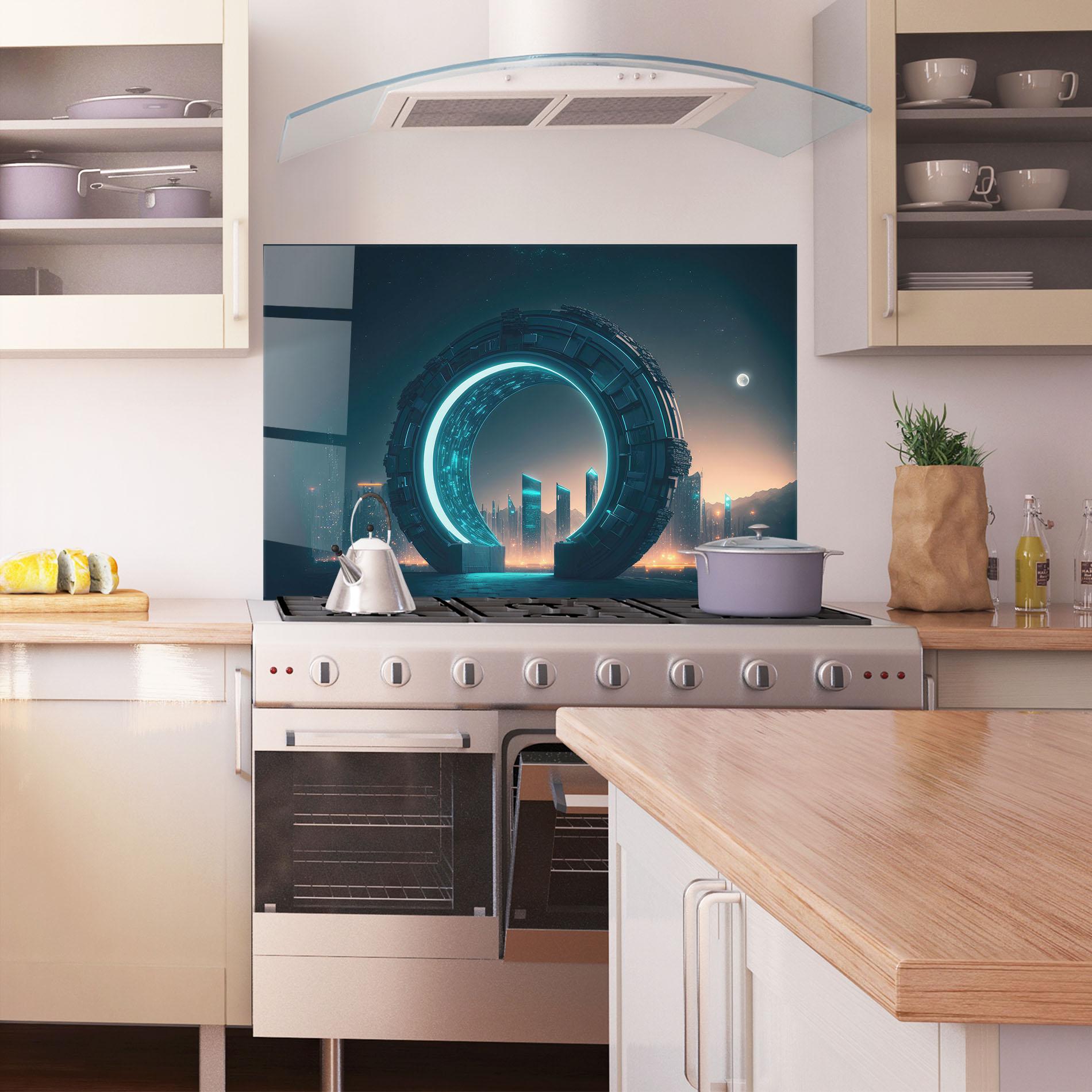 Panou Sticla Bucatarie Future Portal mockup 1