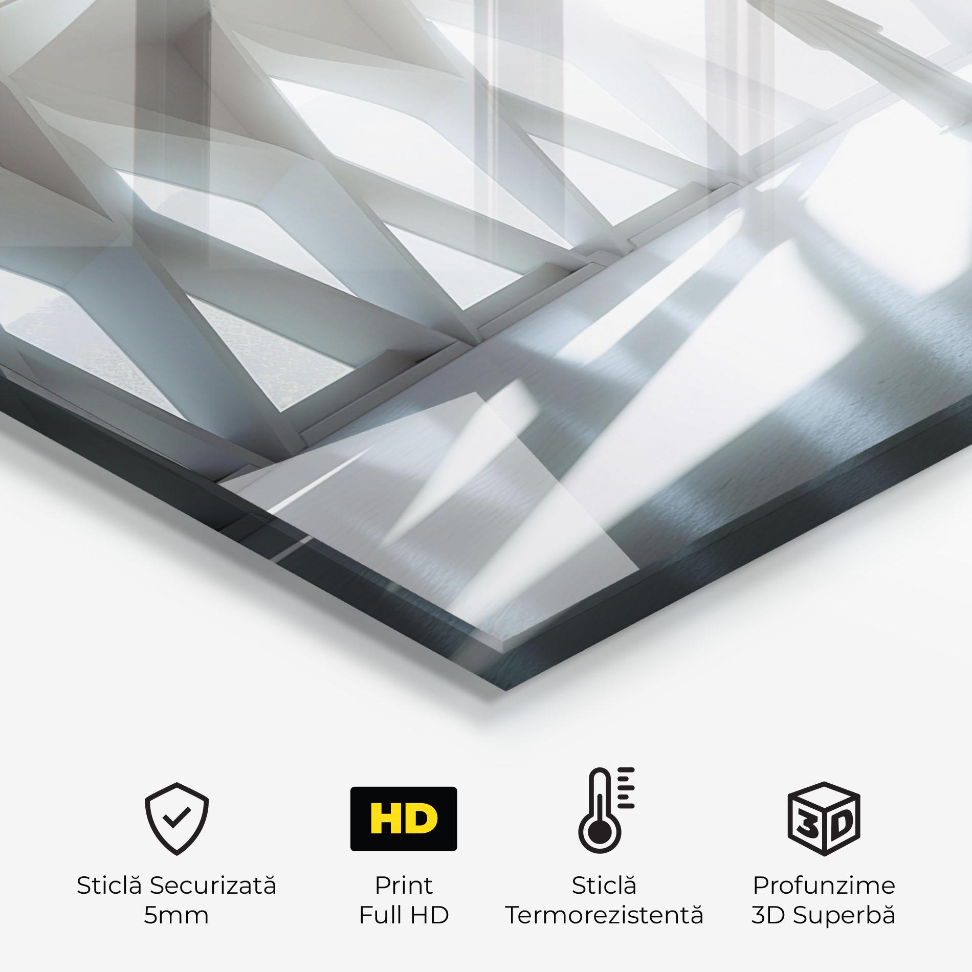 Panou Sticla Bucatarie Bright Room Statue mockup 2