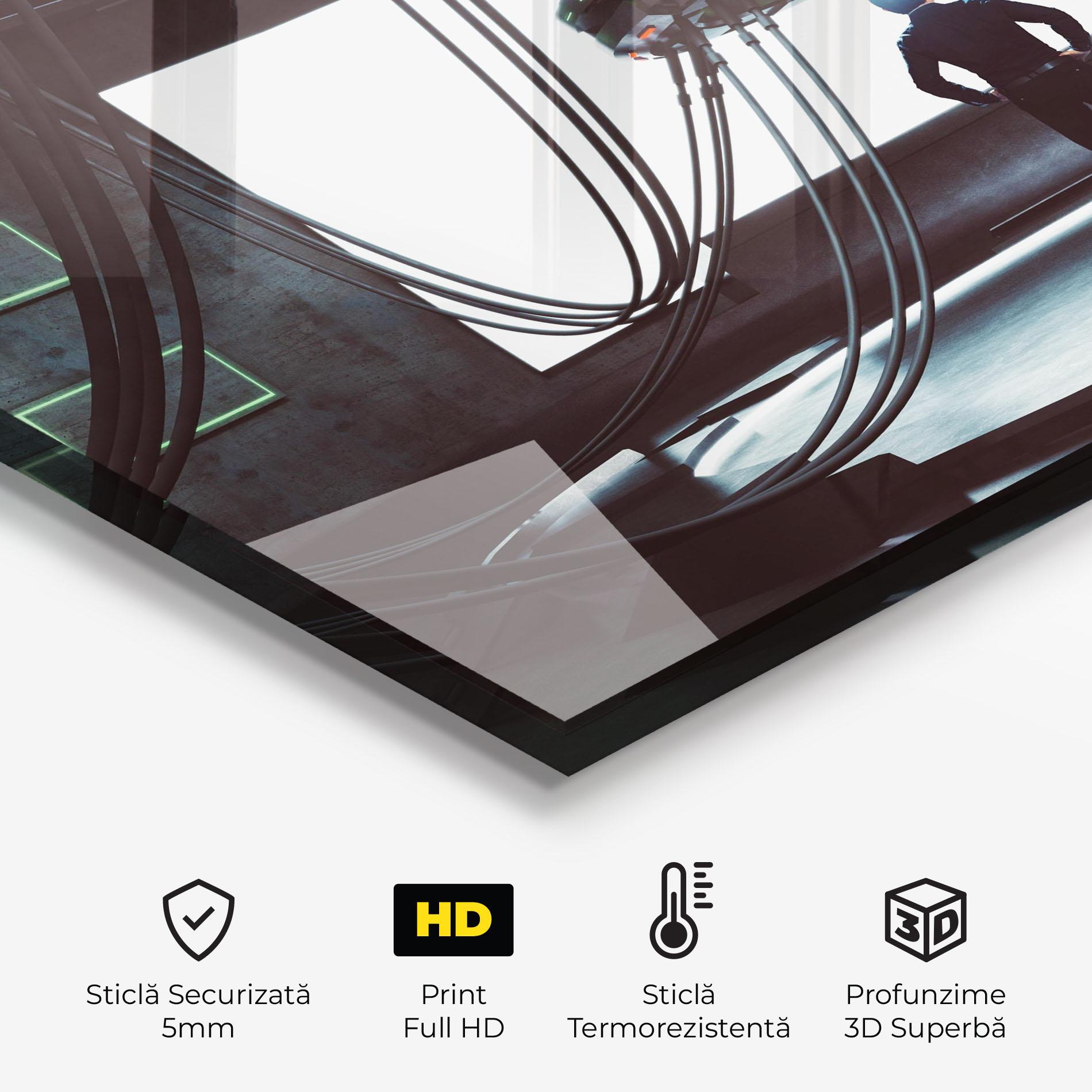 Panou Sticla Bucatarie Cyber Chronicle mockup 2