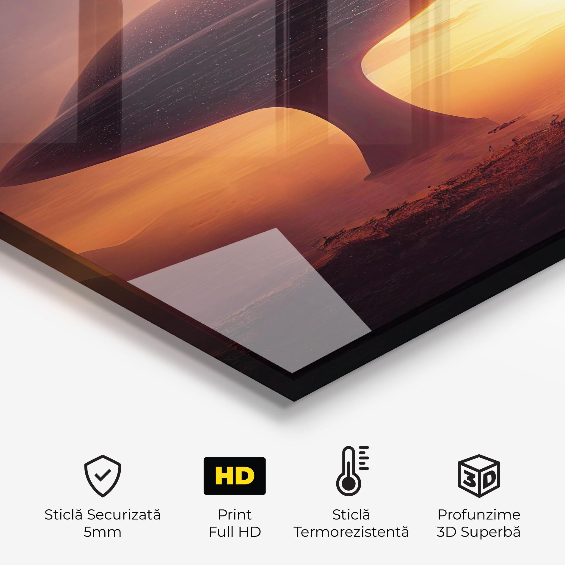 Panou Sticla Bucatarie Fantasy Science Fiction mockup 2