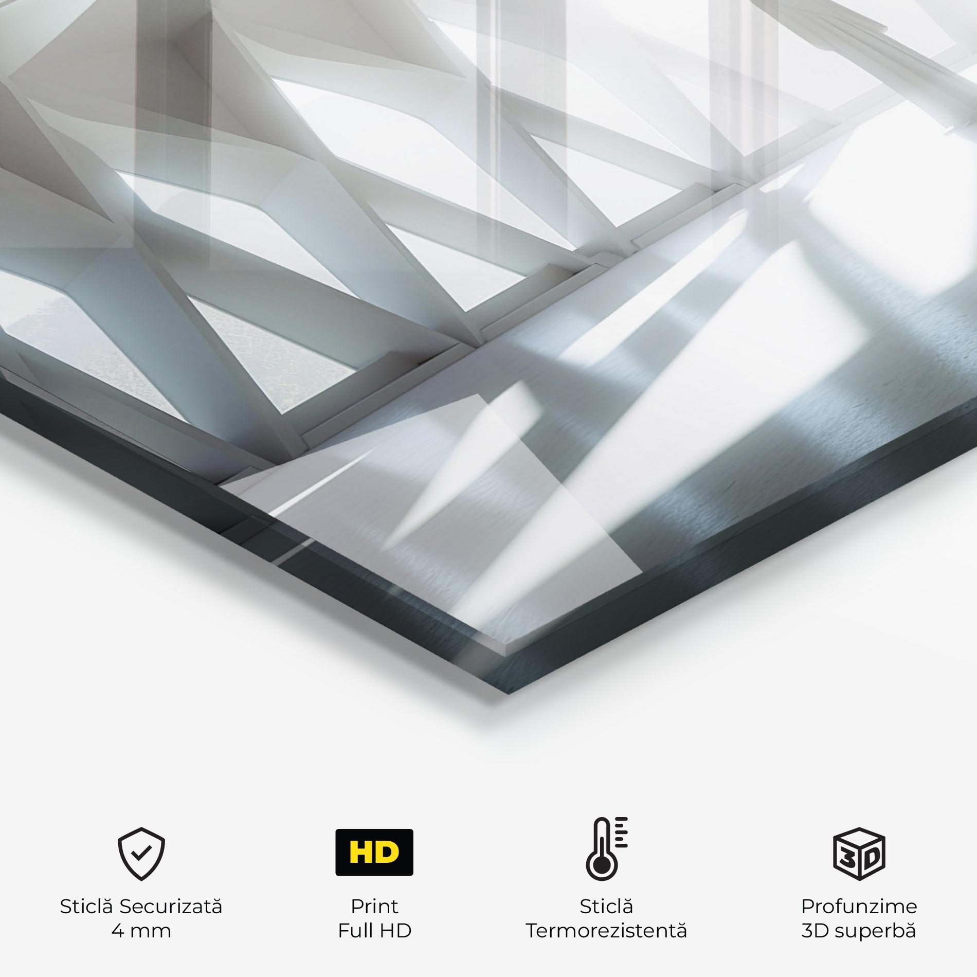 Panou Sticla Bucatarie Bright Room Statue mockup 2