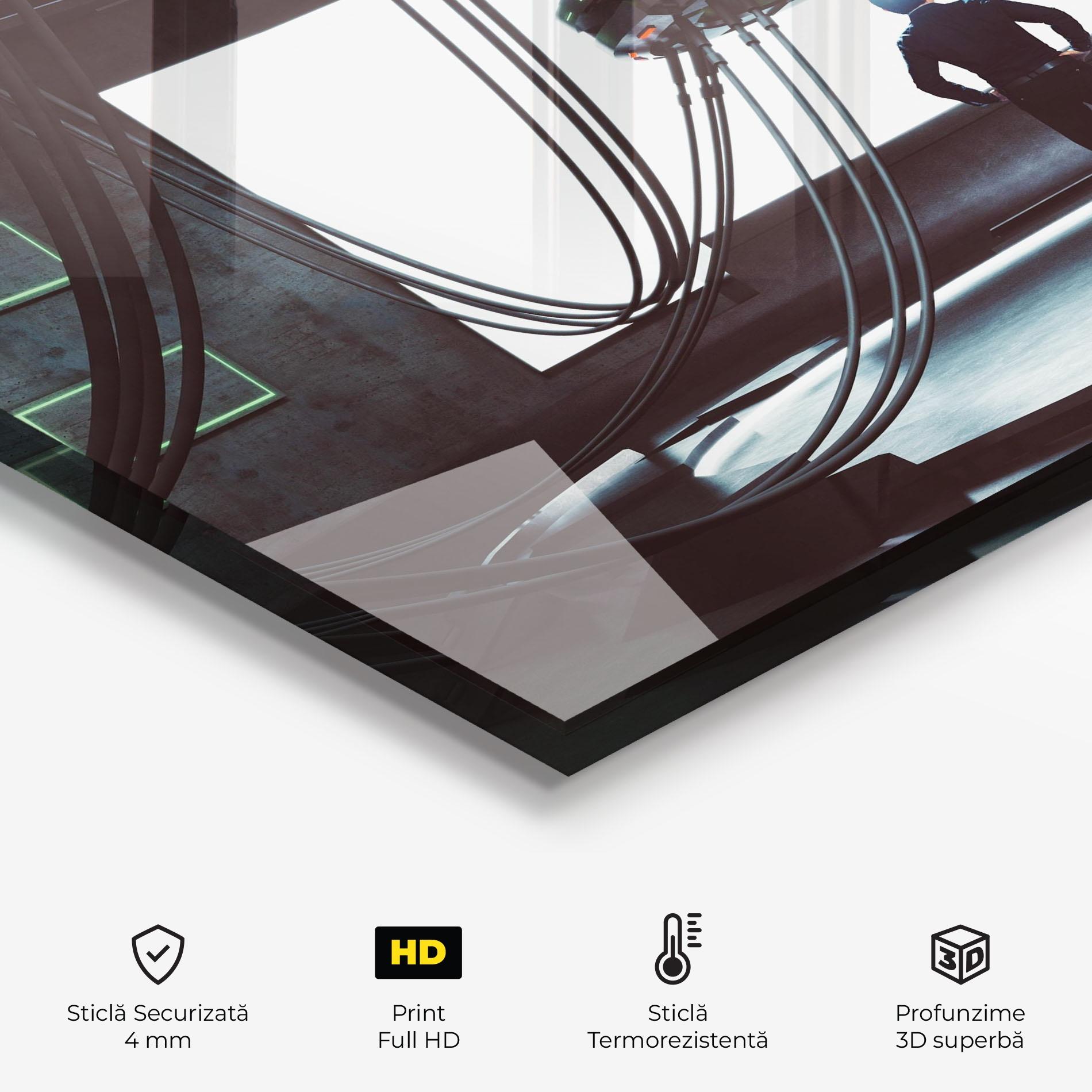 Panou Sticla Bucatarie Cyber Chronicle mockup 2