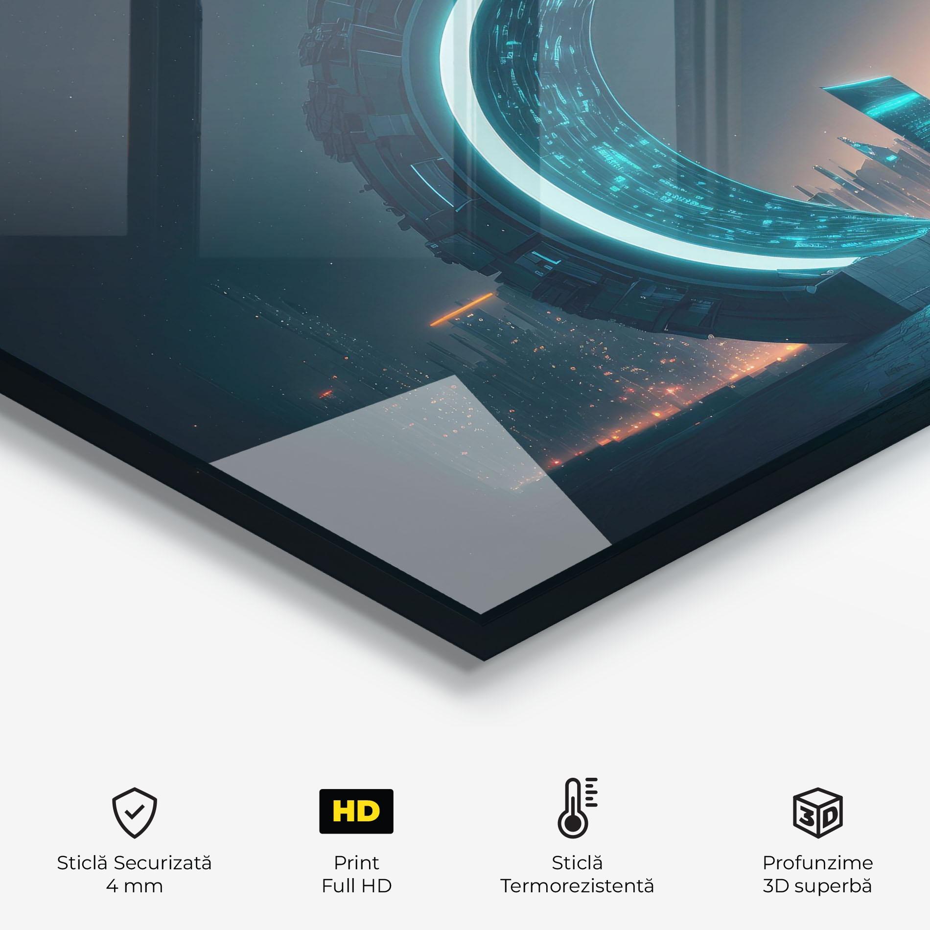 Panou Sticla Bucatarie Future Portal mockup 2