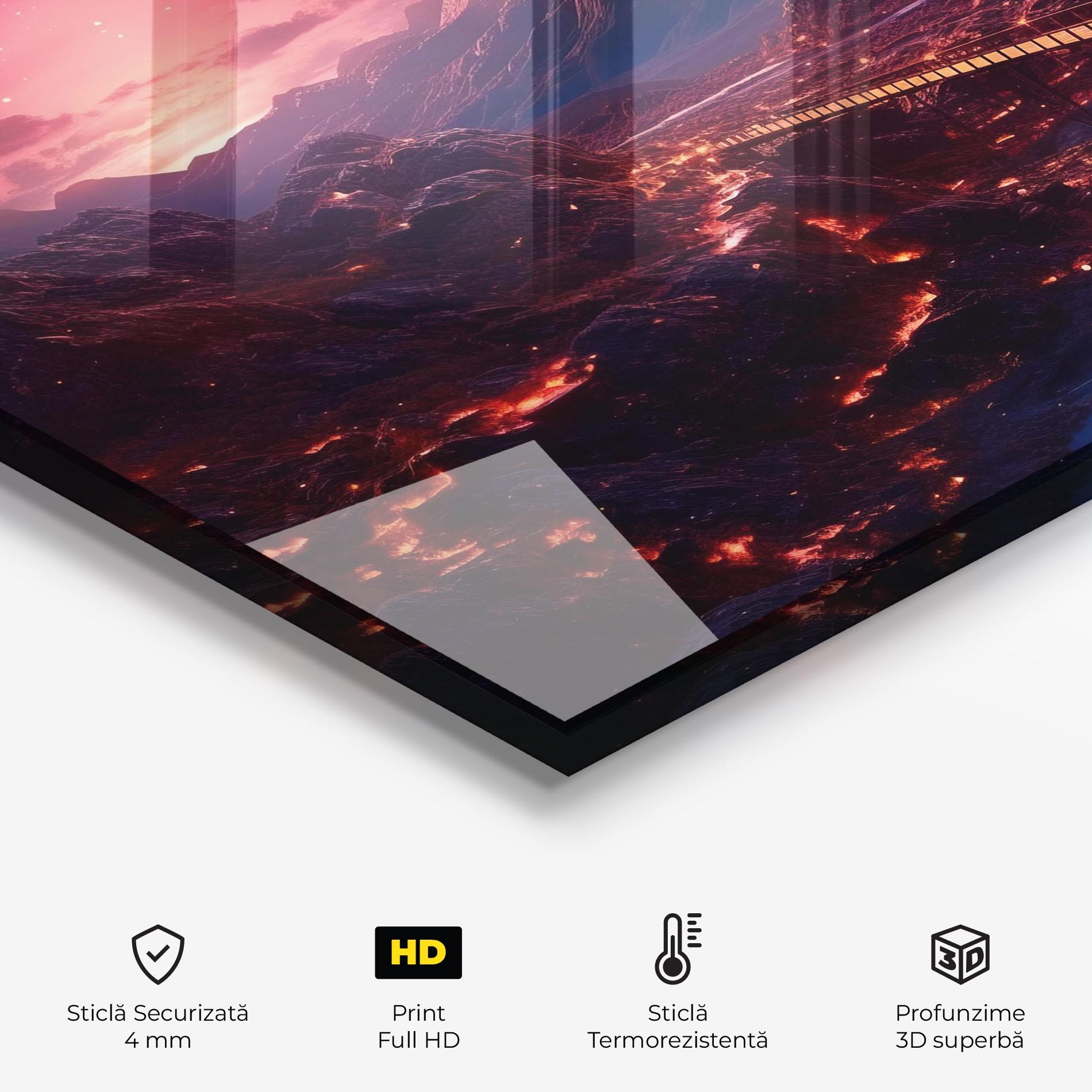 Panou Sticla Bucatarie Interstellar Journey mockup 2