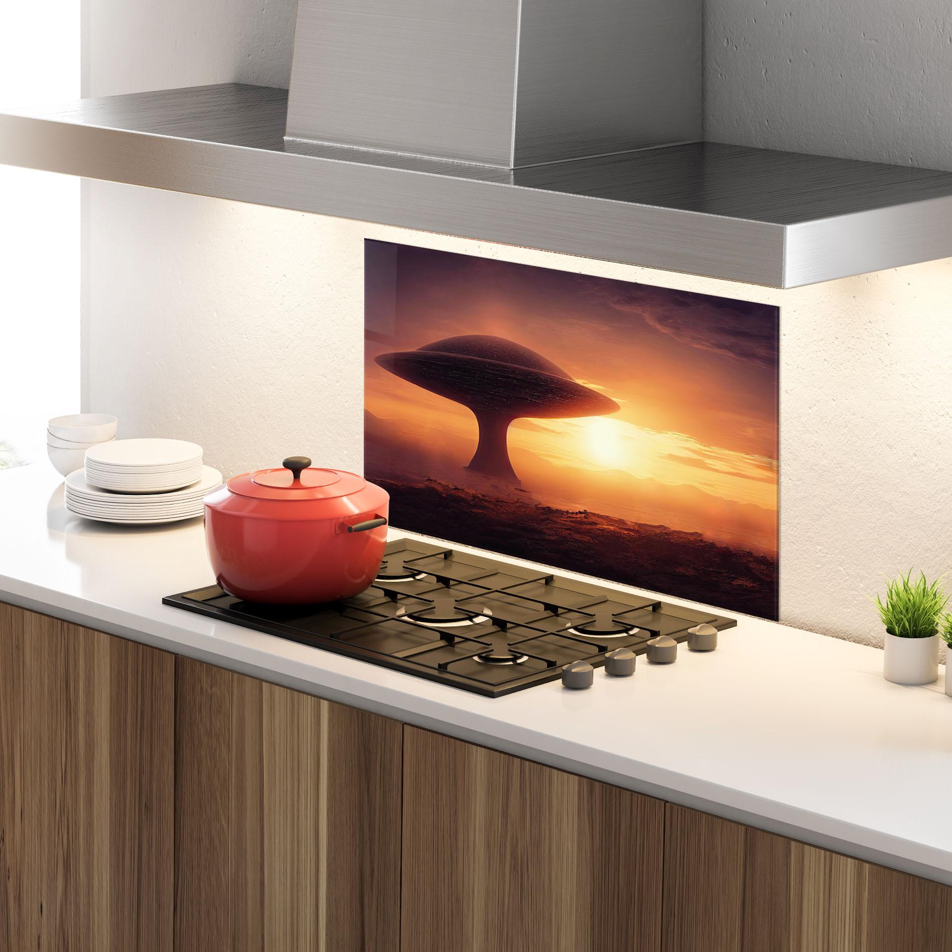 Panou Sticla Bucatarie Fantasy Science Fiction mockup 4