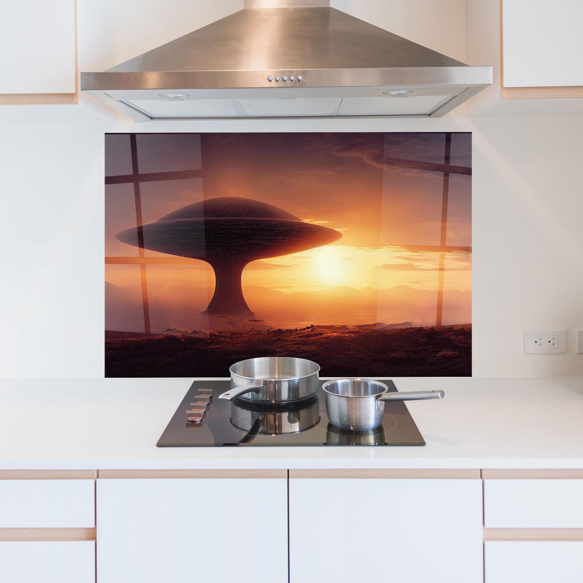 Panou Sticla Bucatarie Fantasy Science Fiction mockup 5