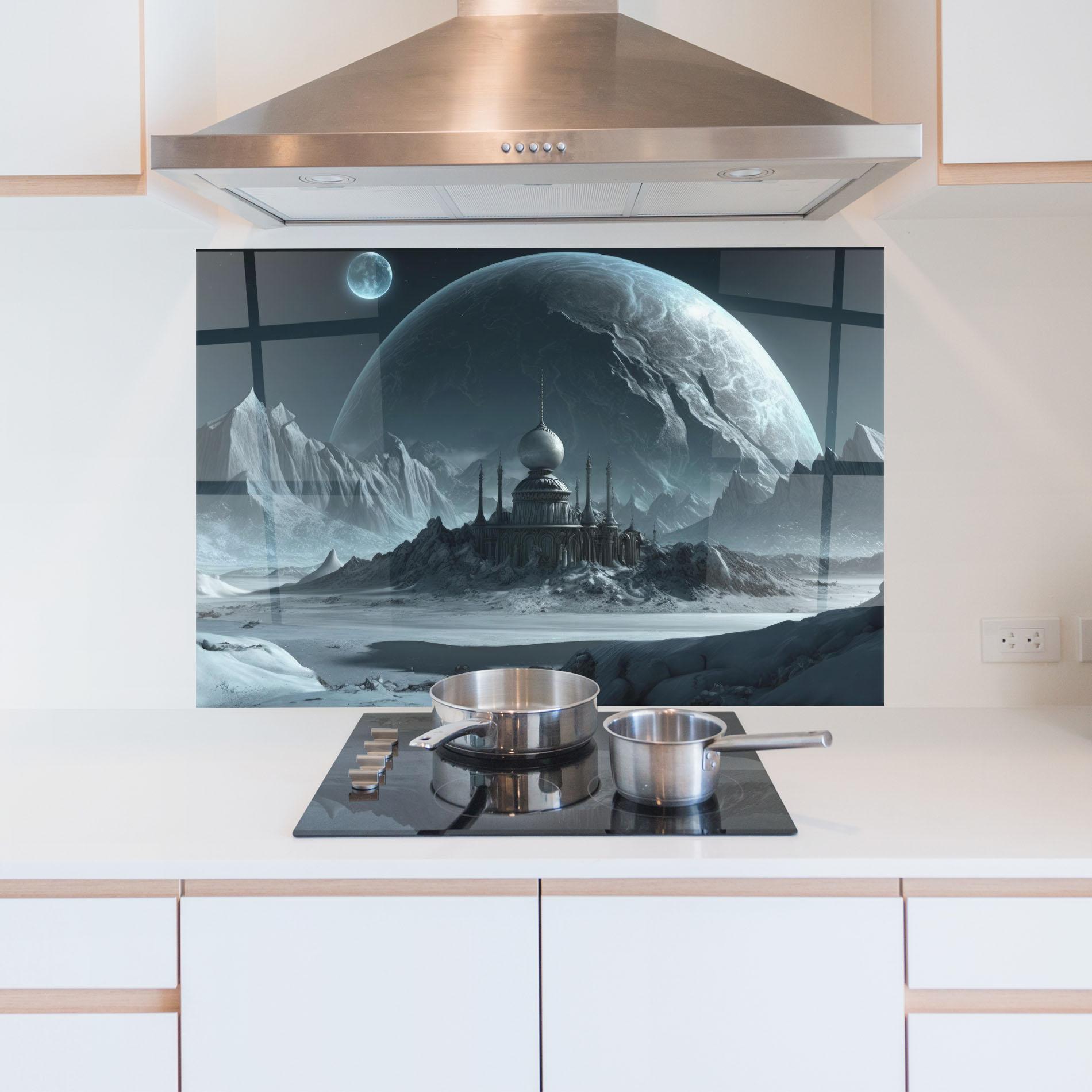 Panou Sticla Bucatarie Muslim Design mockup 5