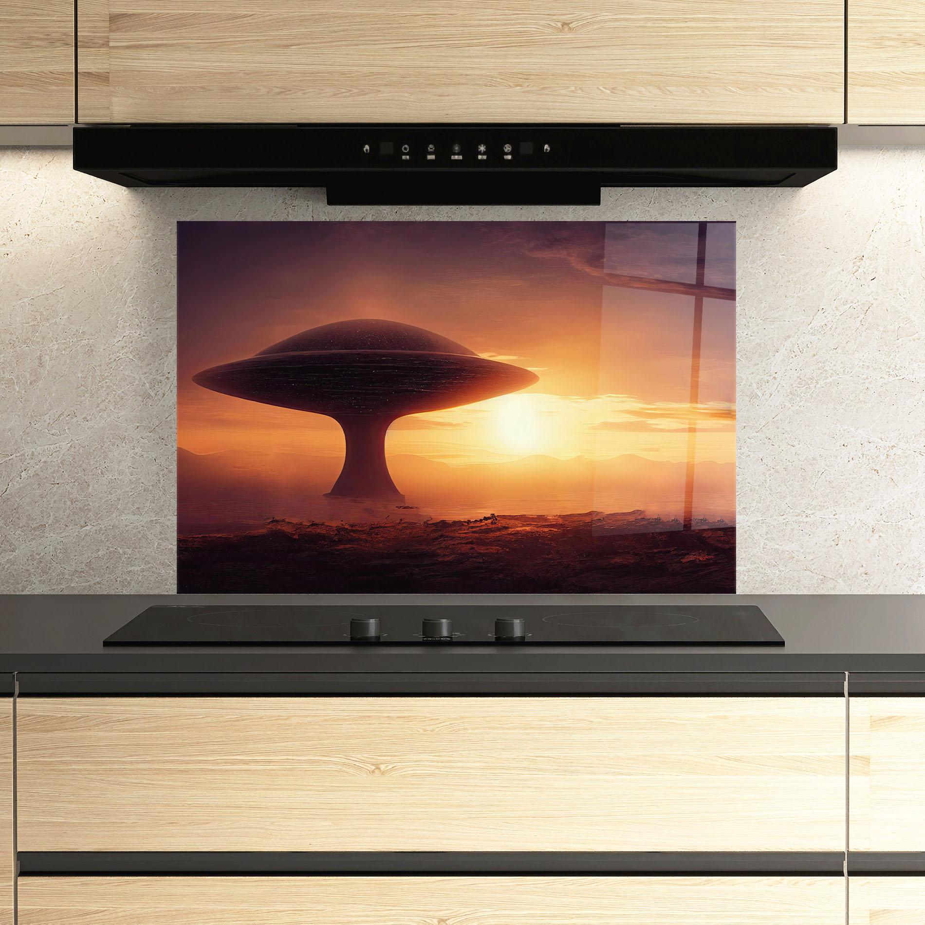 Panou Sticla Bucatarie Fantasy Science Fiction mockup 3