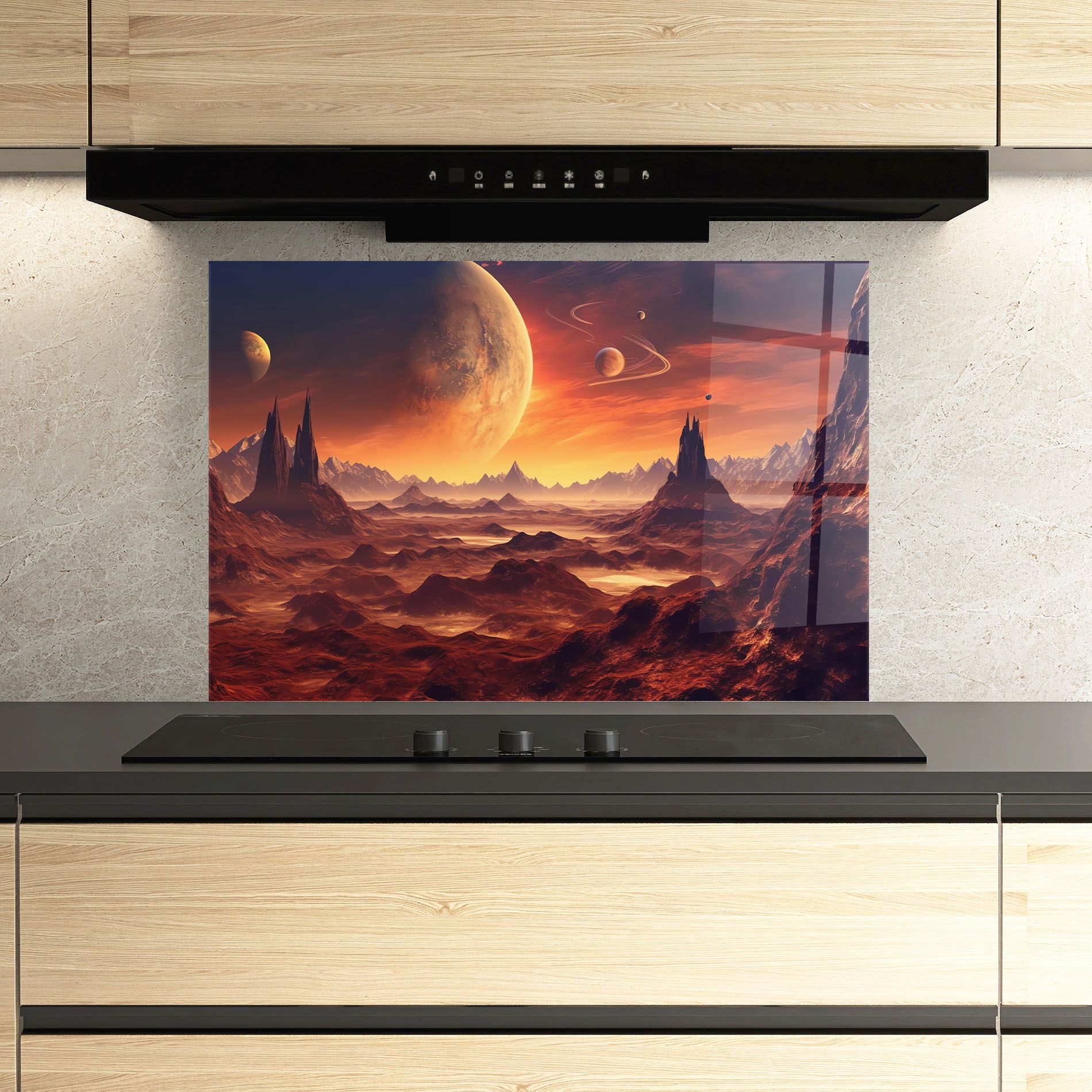 Fiery Orange Sunset mockup 3