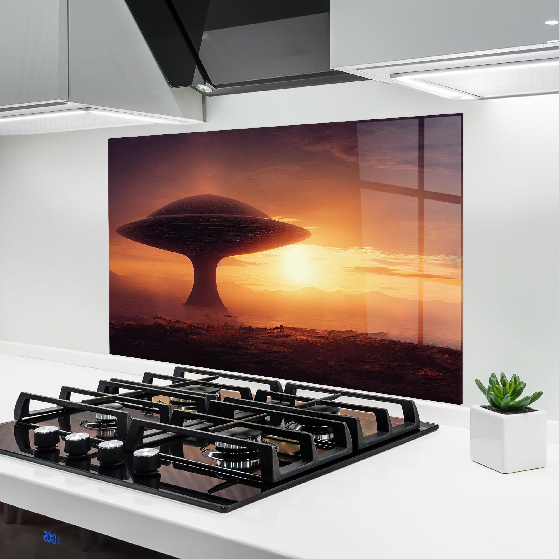 Panou Sticla Bucatarie Fantasy Science Fiction mockup 6