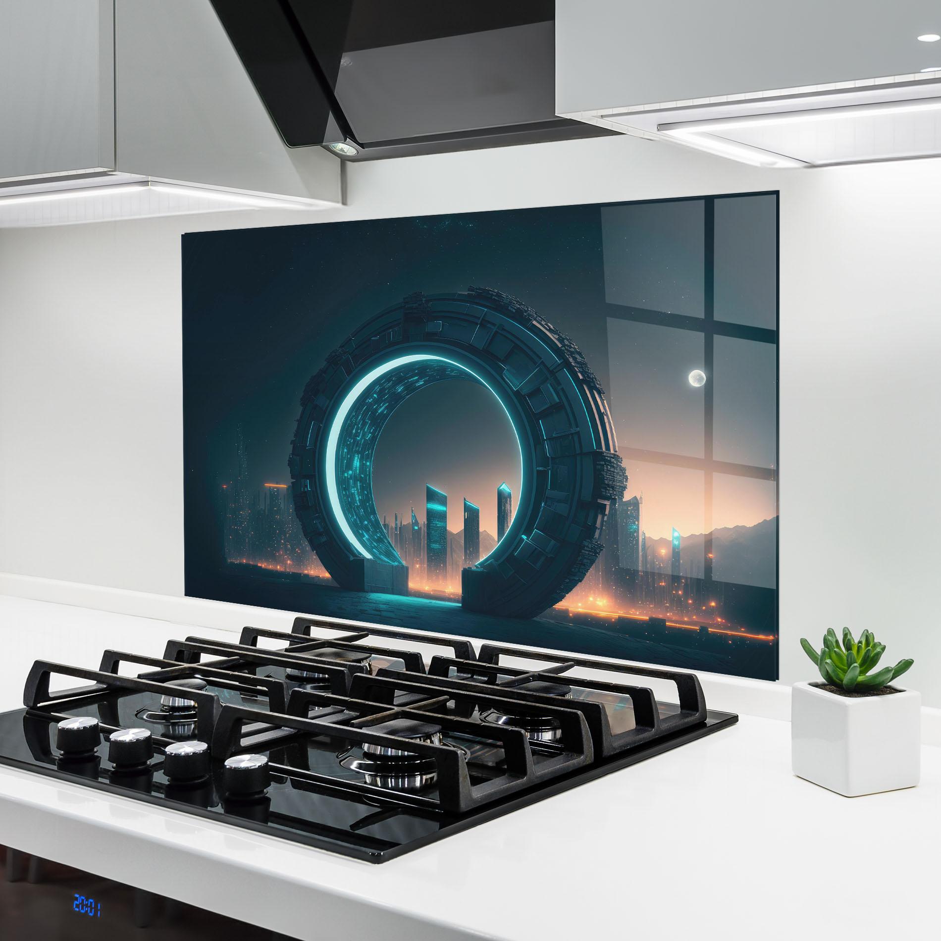 Panou Sticla Bucatarie Future Portal mockup 6