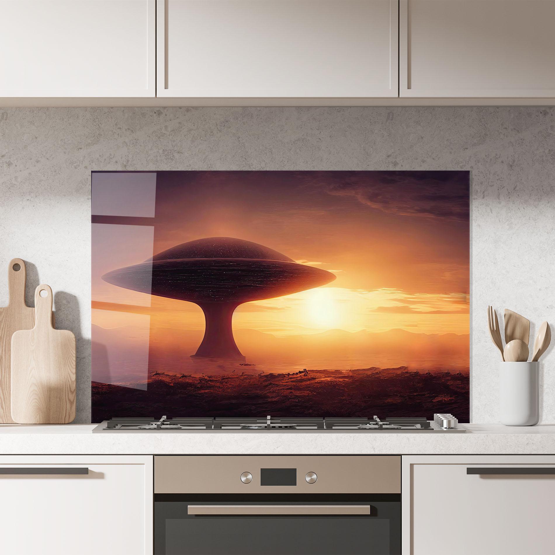 Panou Sticla Bucatarie Fantasy Science Fiction mockup 7